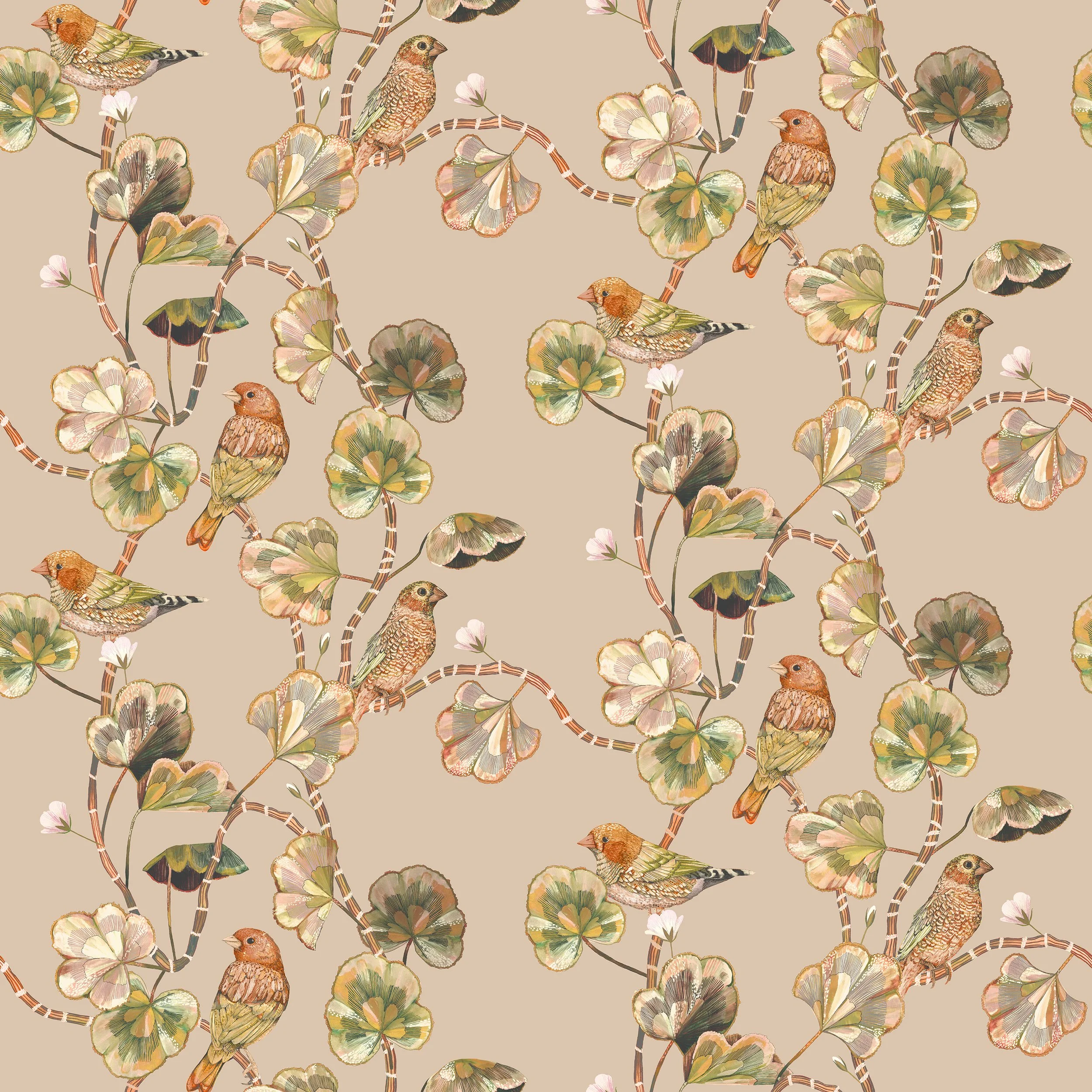 Darwins glass house sunrise wallpaper in repeat.jpg