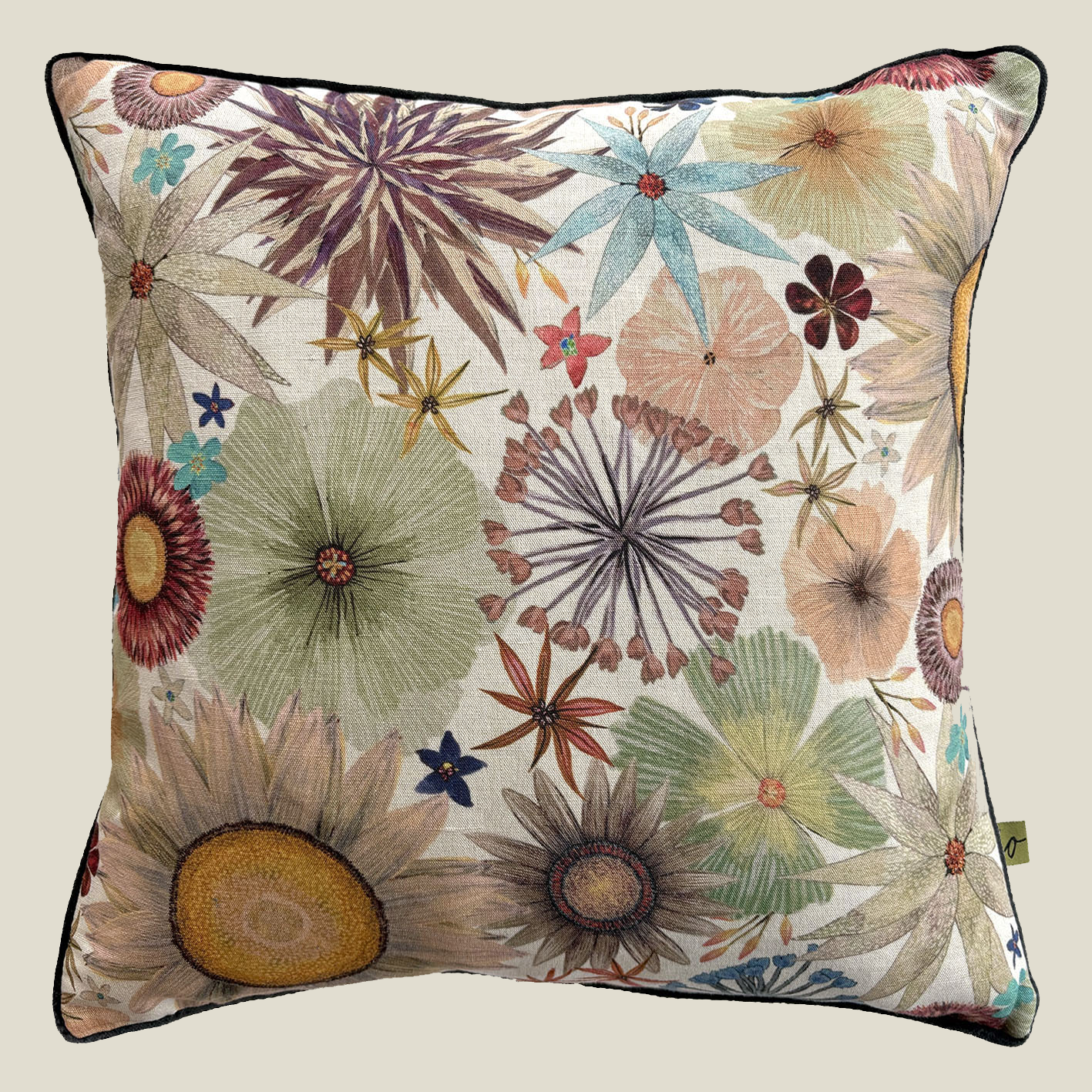 Flower Power 'Sea Glass' - Cushion