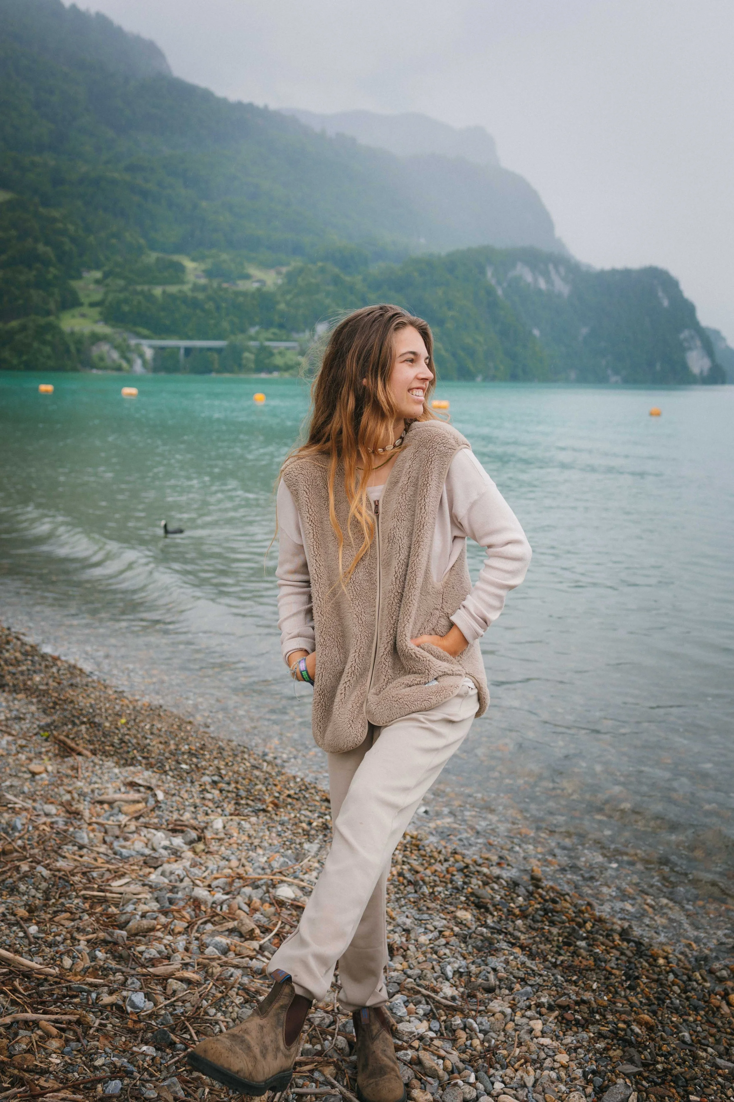 Granola girl hiking outfit in Protest Sportswear.jpg