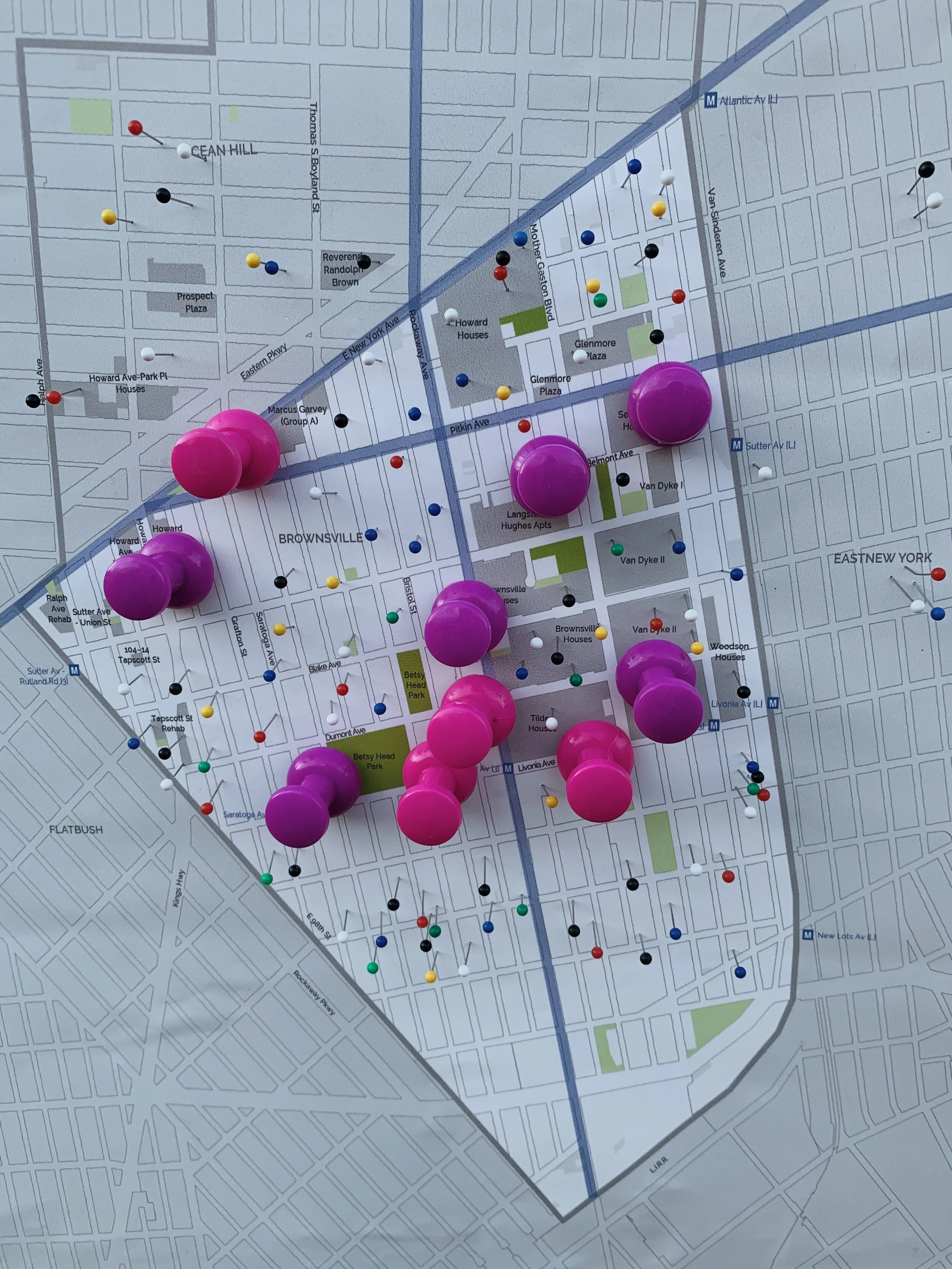Map of Brownsville Brooklyn