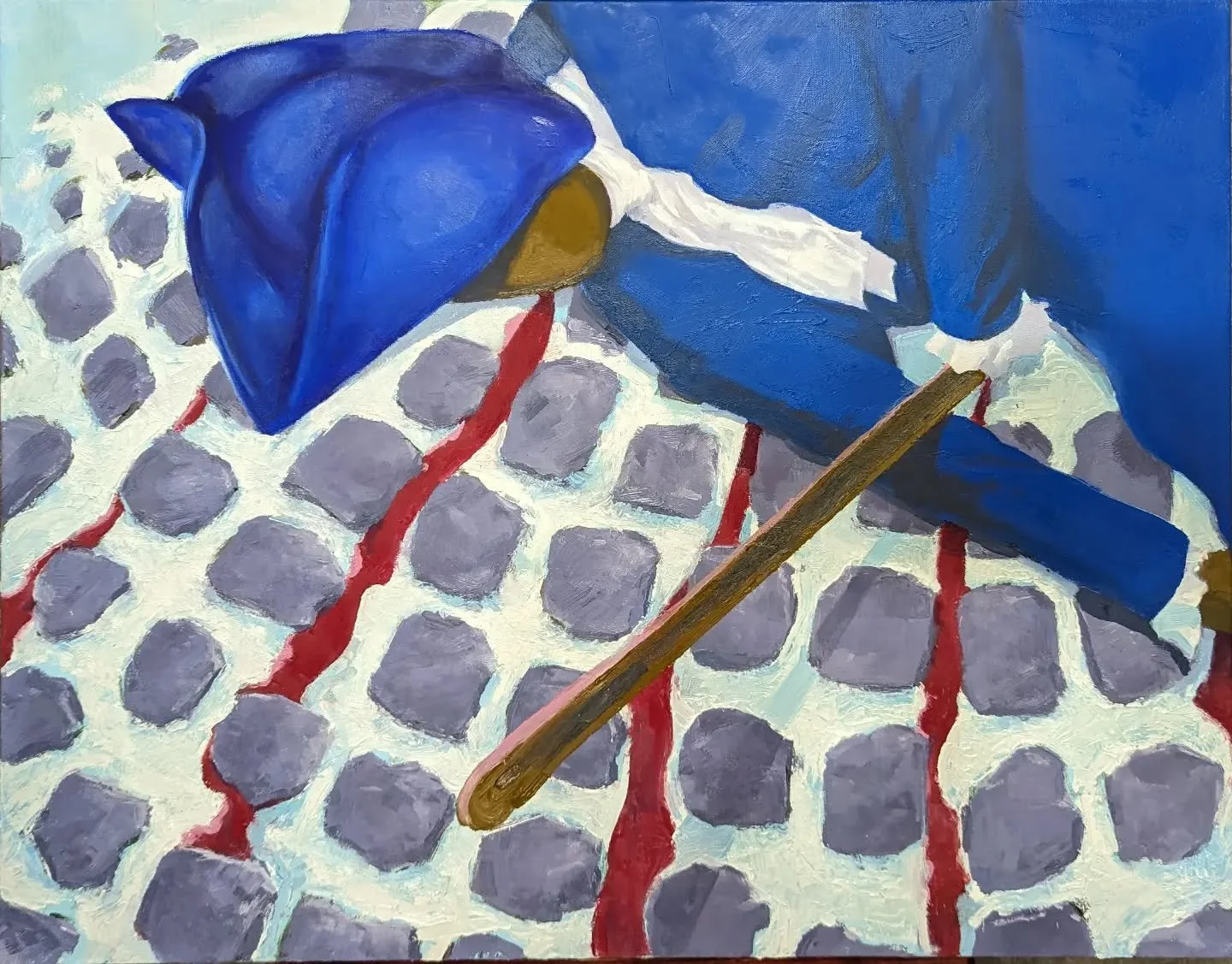 Happy #4thofJuly #Independenceday #artforartsake #freedomeofspeech, I present to you: &quot;They said Crispus Attucs had a Club,&quot; oil on canvas. An artistic rendition of #thebostonmassacre.

#painting_w_homeboy

If I get 1,000 likes, I'll do a 3
