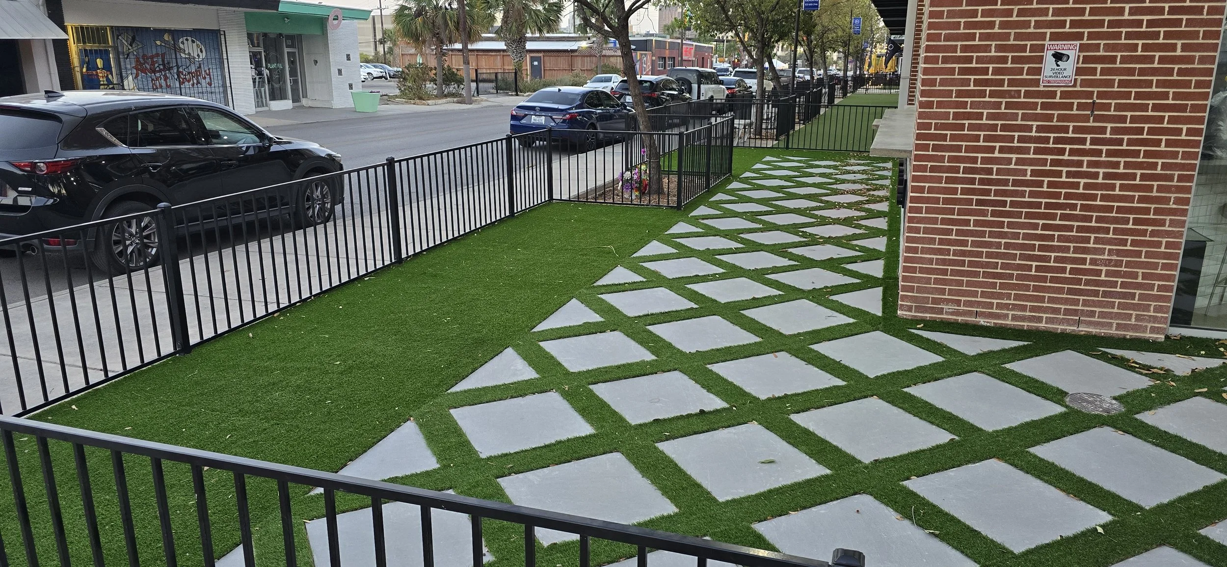 Area Prepped for Custom Patio Setup
