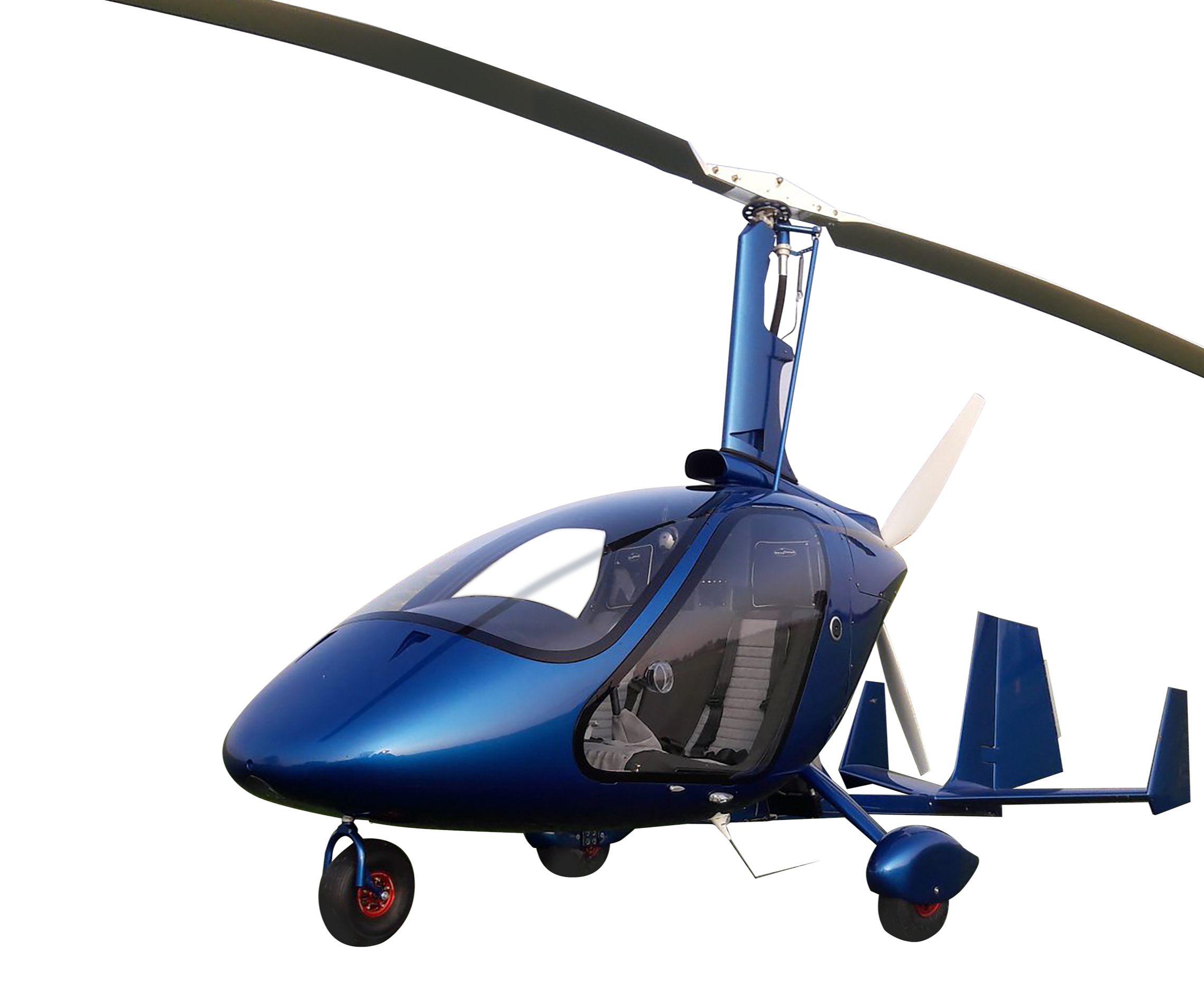Blue M24 gyroplane