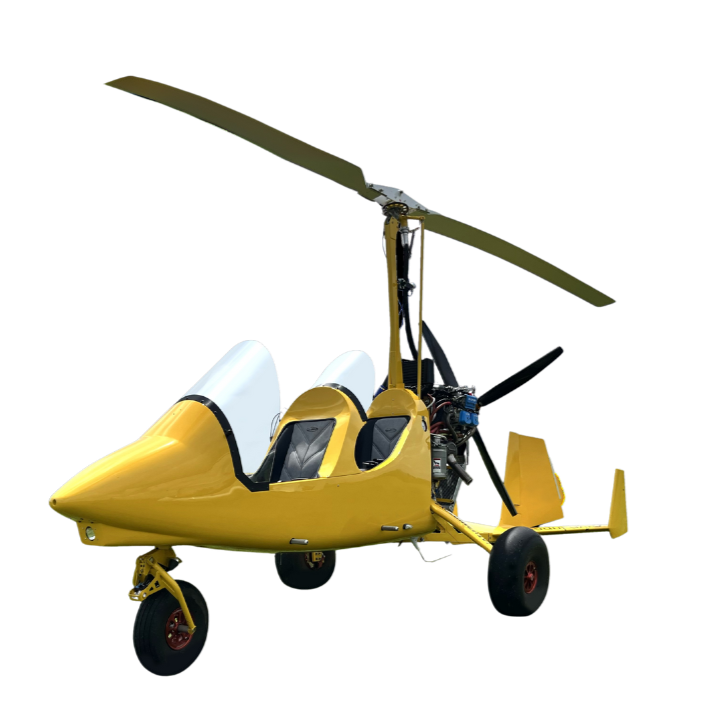 Yellow M16 gyroplane