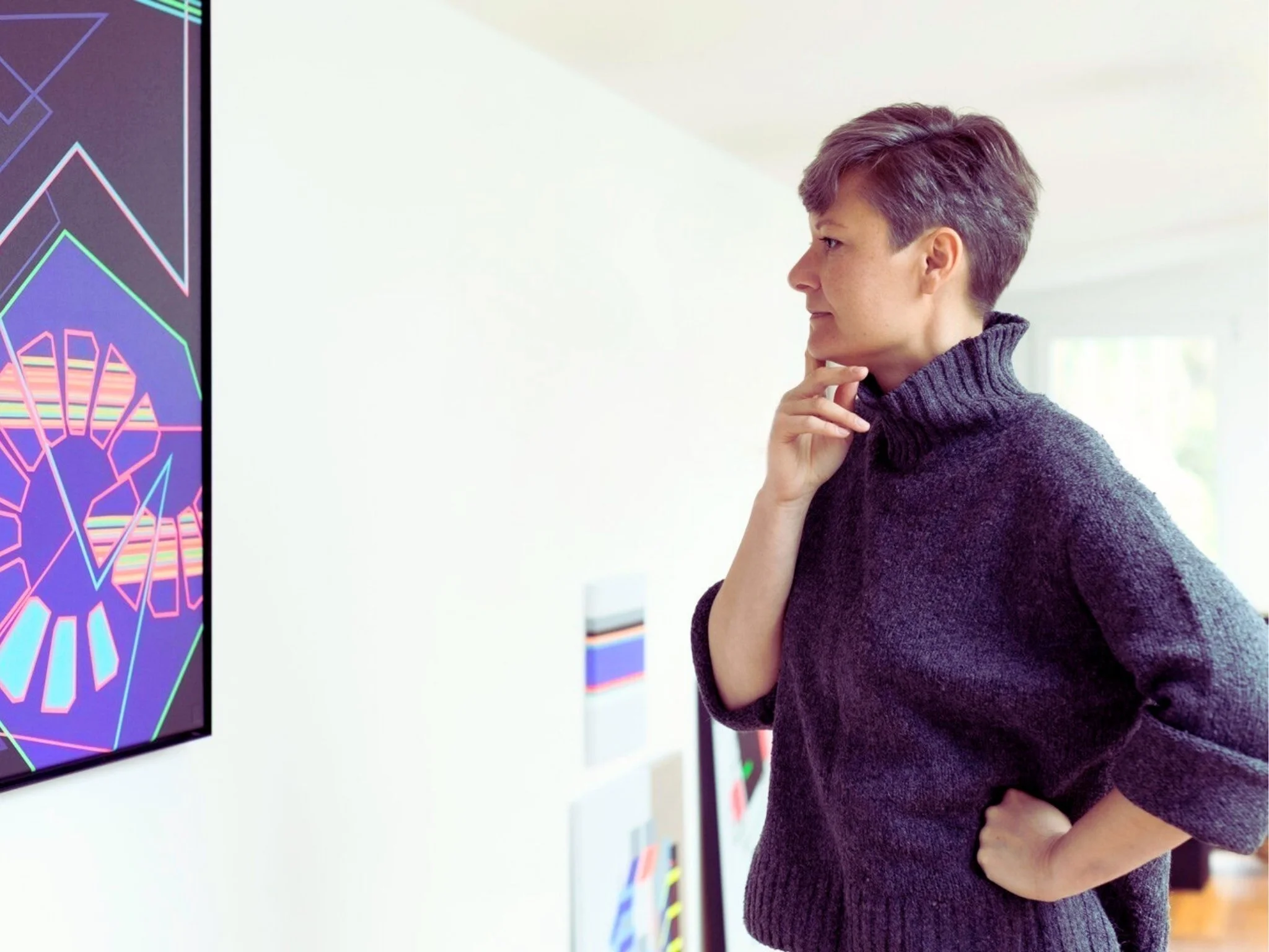 Künstlerin Katja Truemper im Kunstatelier