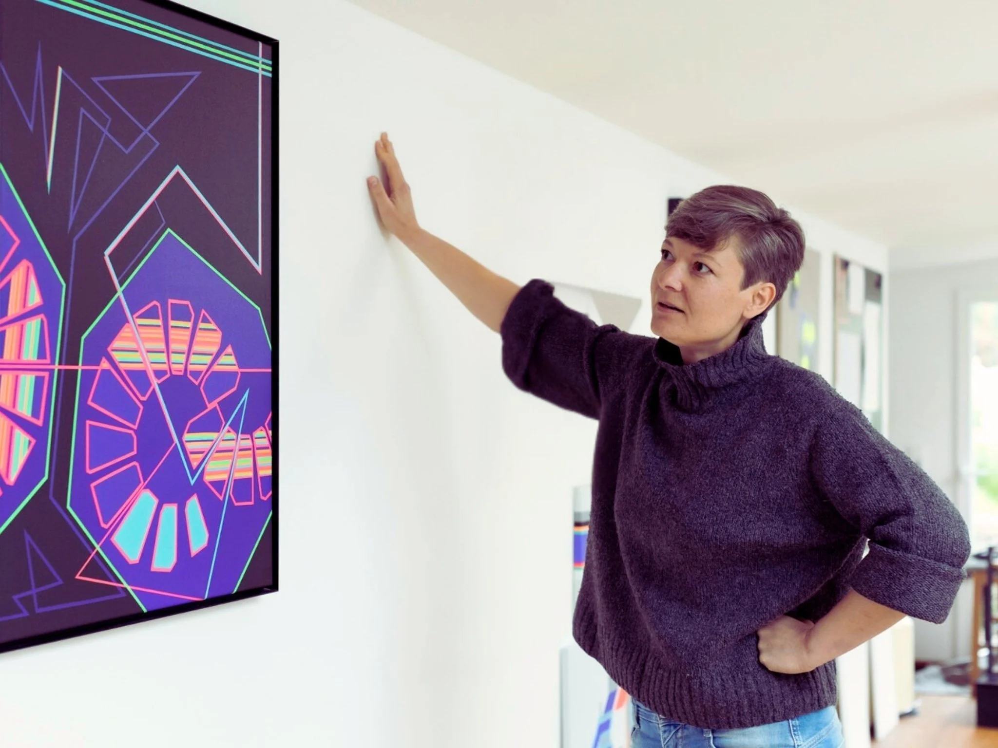 Künstlerin Katja Truemper im Kunstatelier