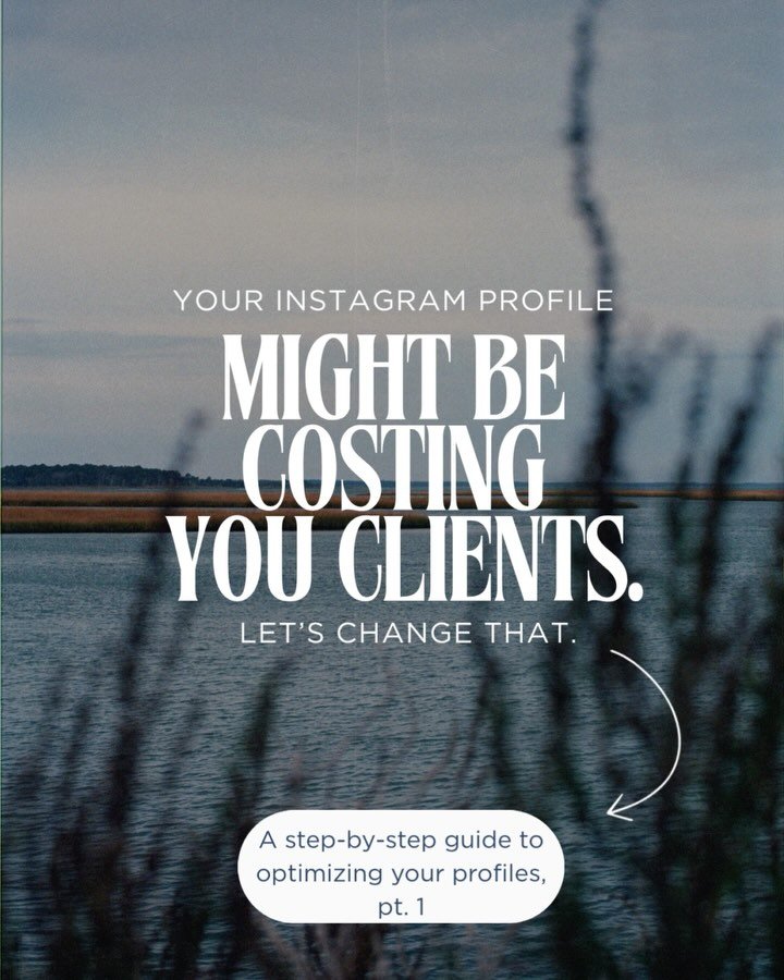 Your Instagram page doesn&rsquo;t need to be perfect, but swipe for ways to optimize it so that it&rsquo;s pretty great. 😎

It needs to be clear, intentional and built with your audience in mind (and that includes your username and profile picture).