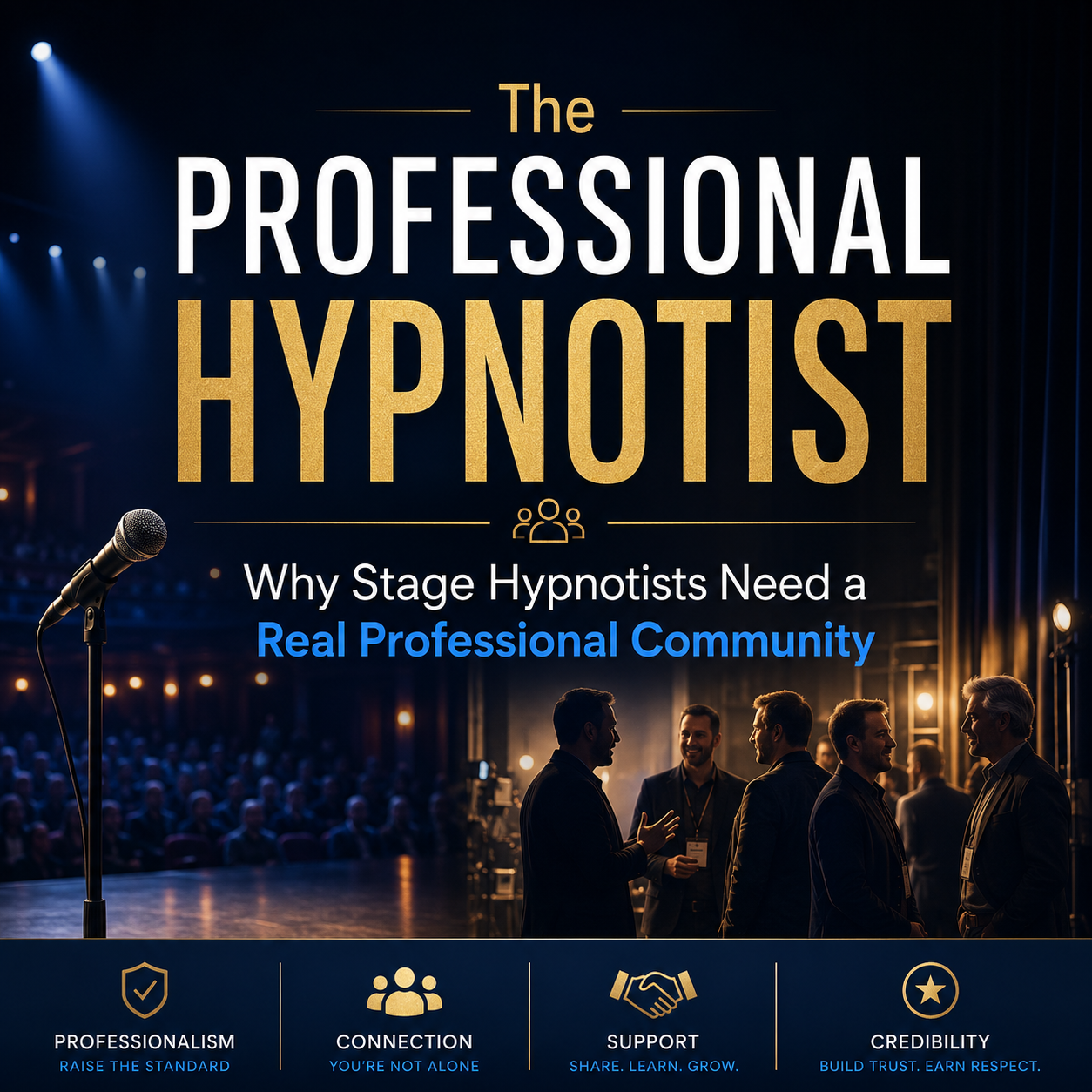 The Professional Hypnotist:&nbsp;Why Stage Hypnotists Need a Real Professional Community