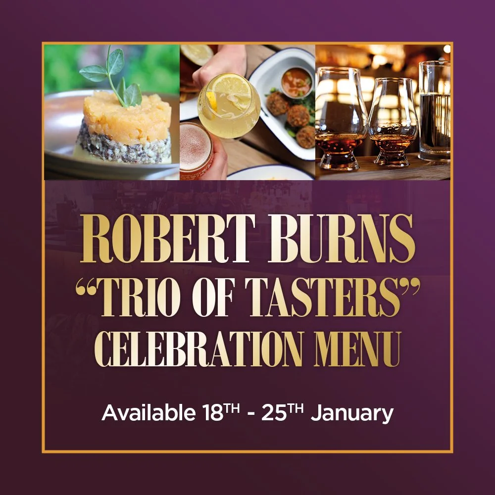 Burns Trio of Tasters Menu