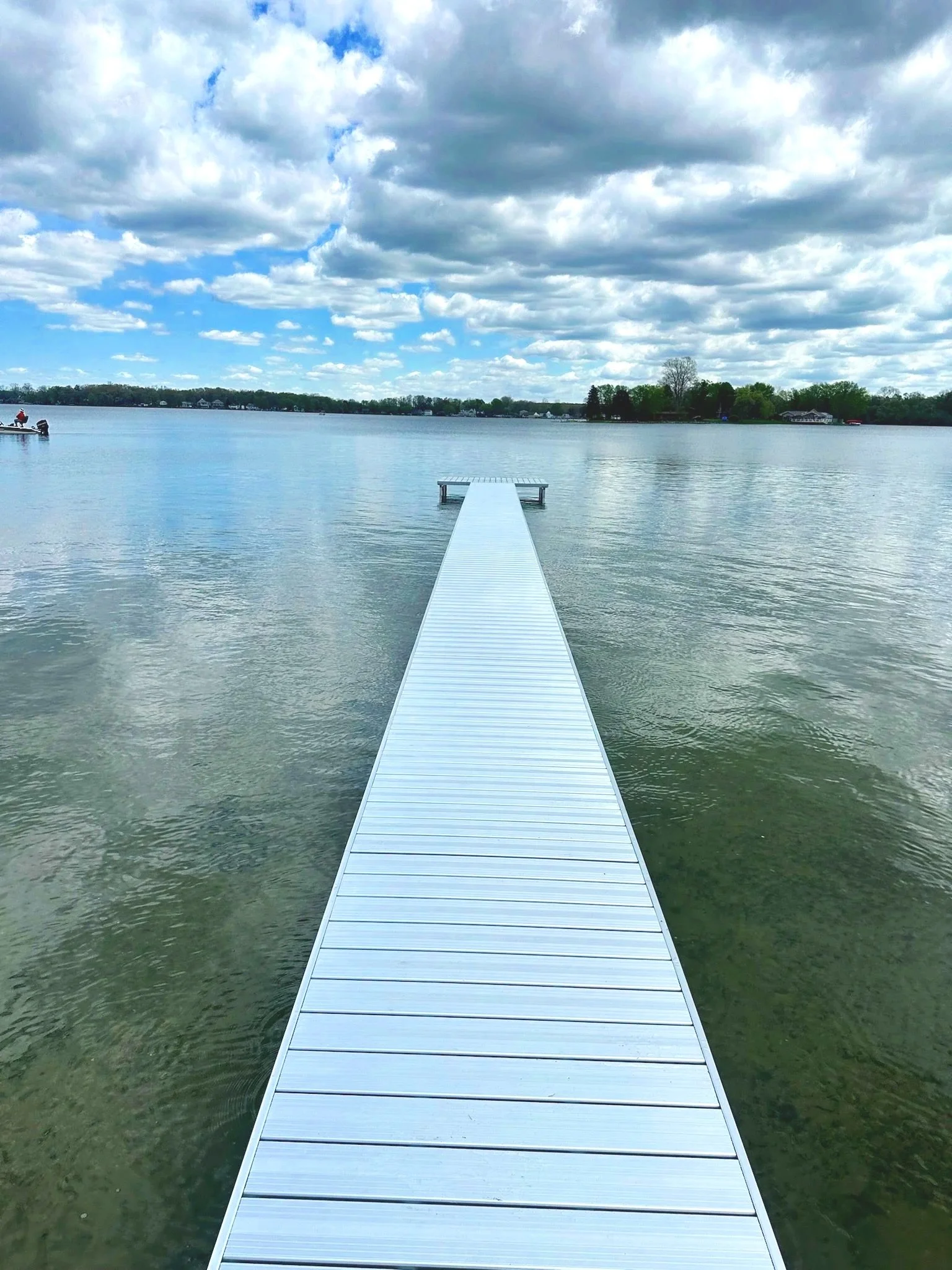 Aluminum Stationary Dock on the Lake