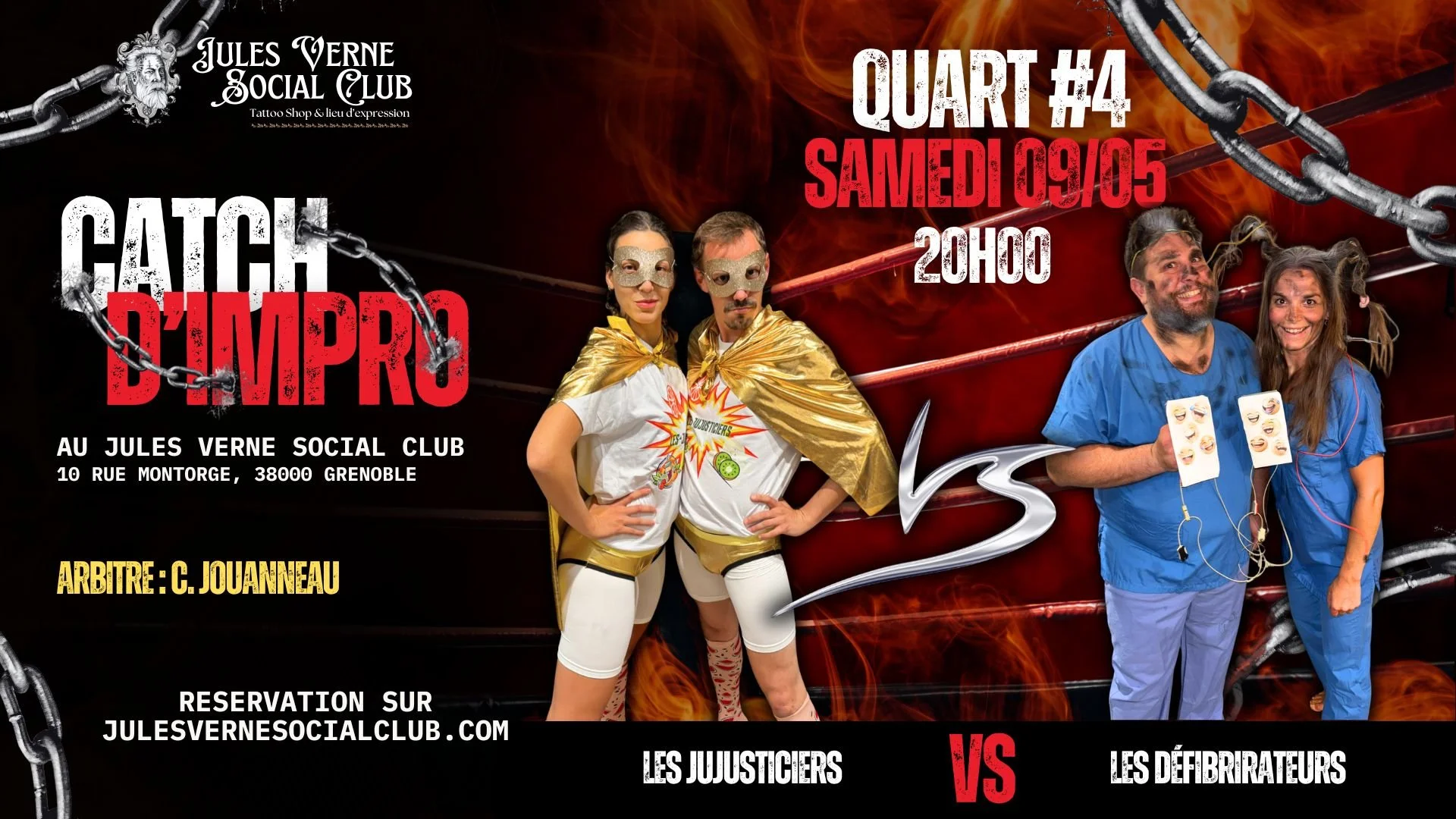 Quart #4 : Les Jujusticiers Vs Les Défibrirateurs
