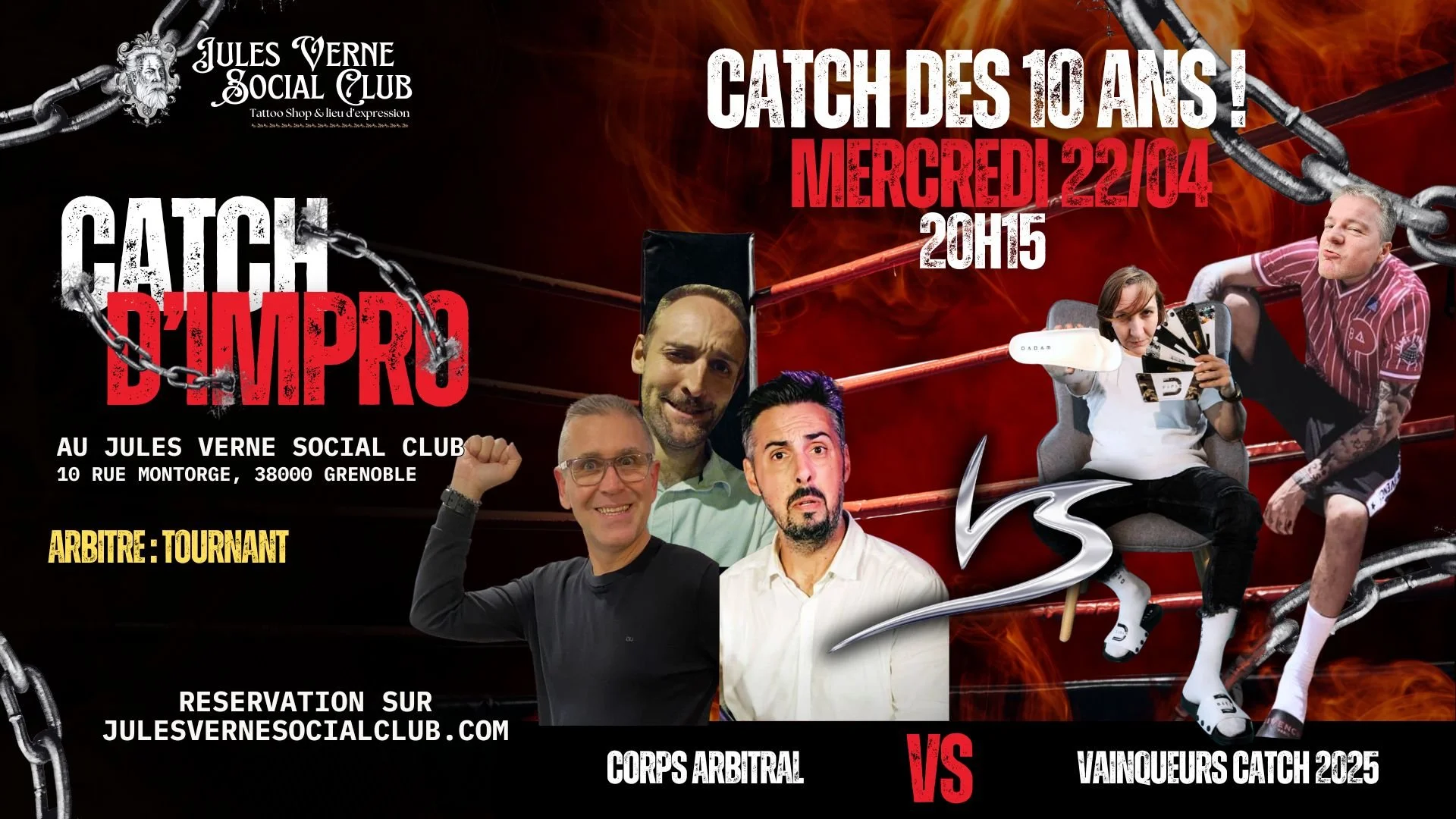 Catch des 10 ans : Arbitres Vs Vainqueurs