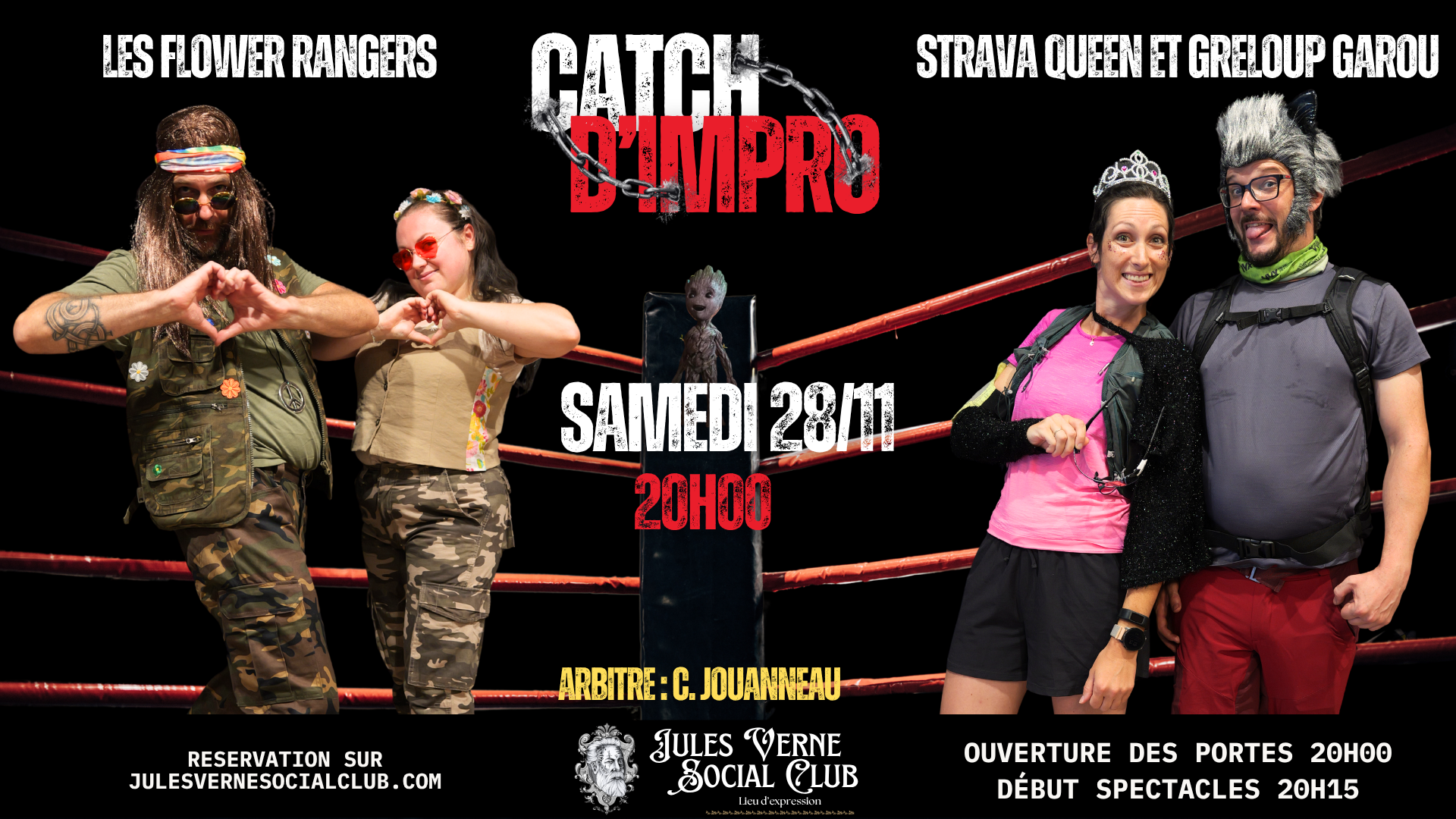 CATCH : Strava Queen et Greloup Garou VS Les FLower Rangers