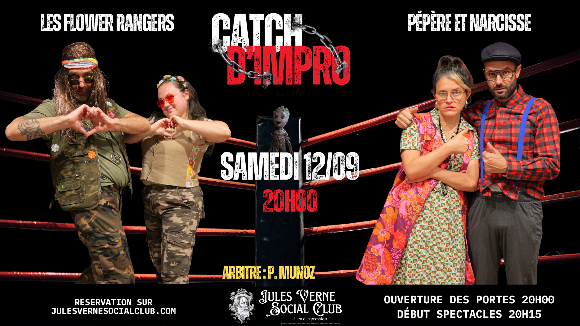 CATCH : Les Flower Rangers VS Pépère et Narcisse