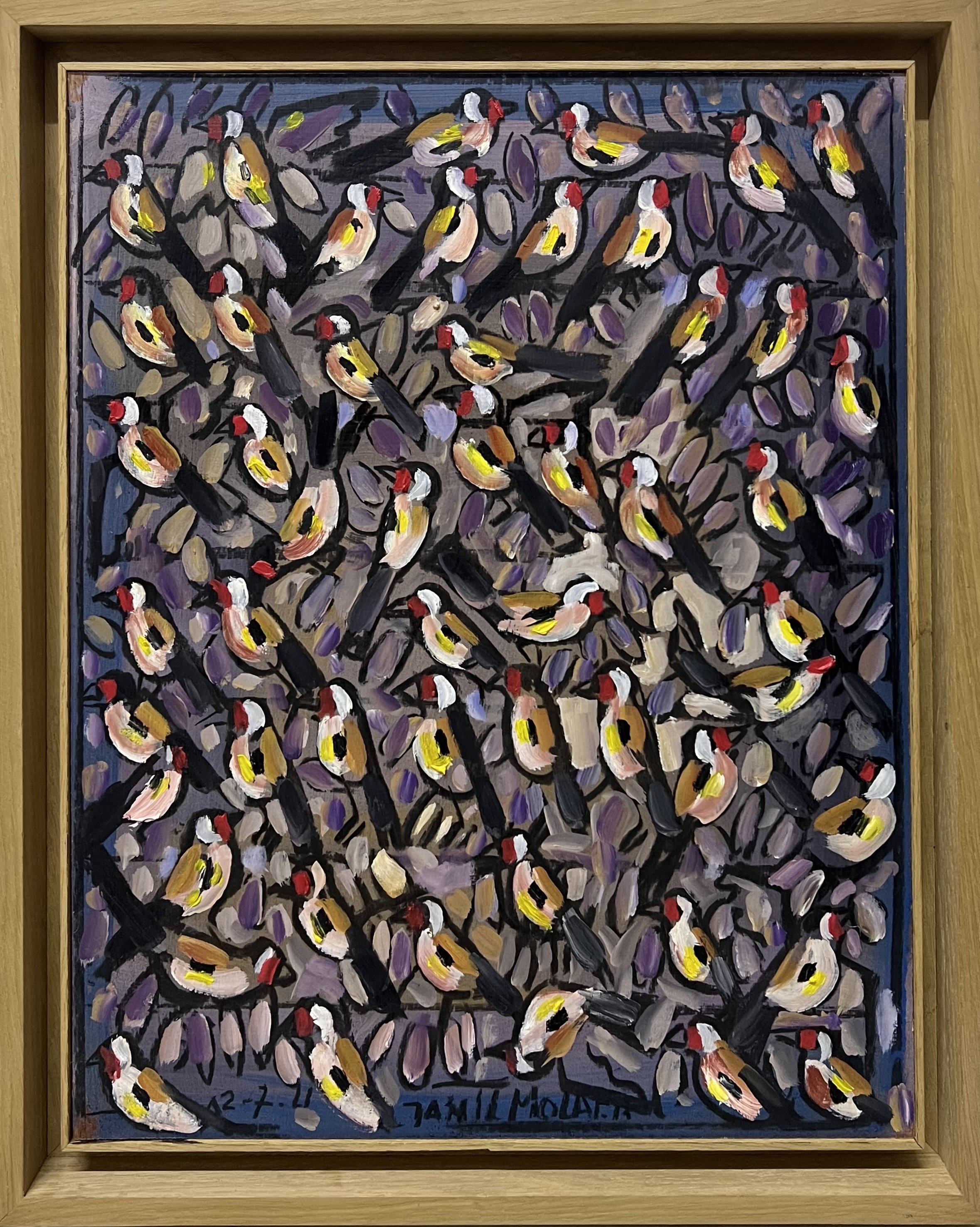 Birds - Jamil Molaeb - 48 x 38 cm - Oil on Canvas