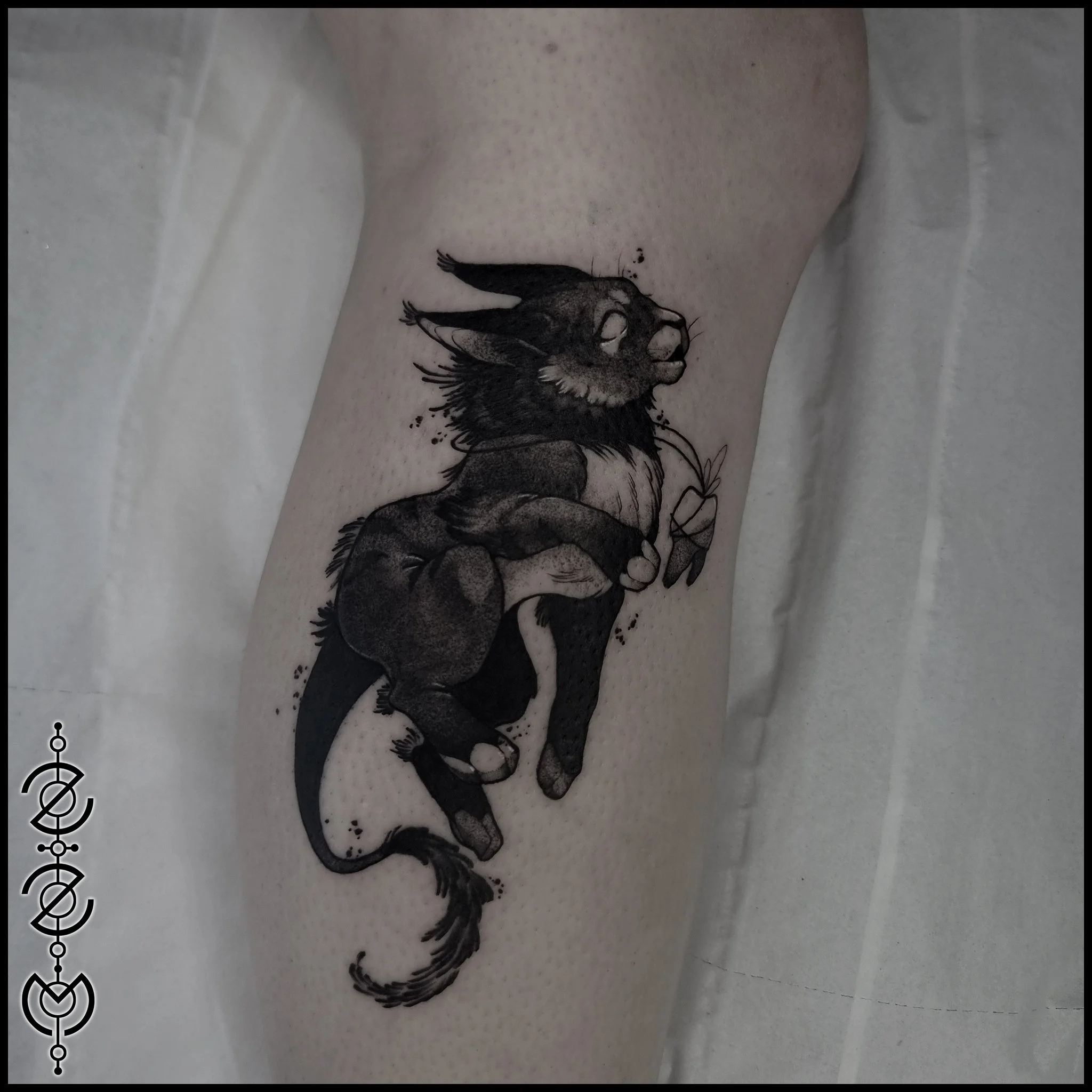 One of the cubs from my creature flash, so sweet with its little tooth necklace!
There are still a couple of these looking for homes, as well as two large scale designs of the parents!
-
-
-
-
#creaturedesign #creatureconcept #cattattoo #blackwork #b