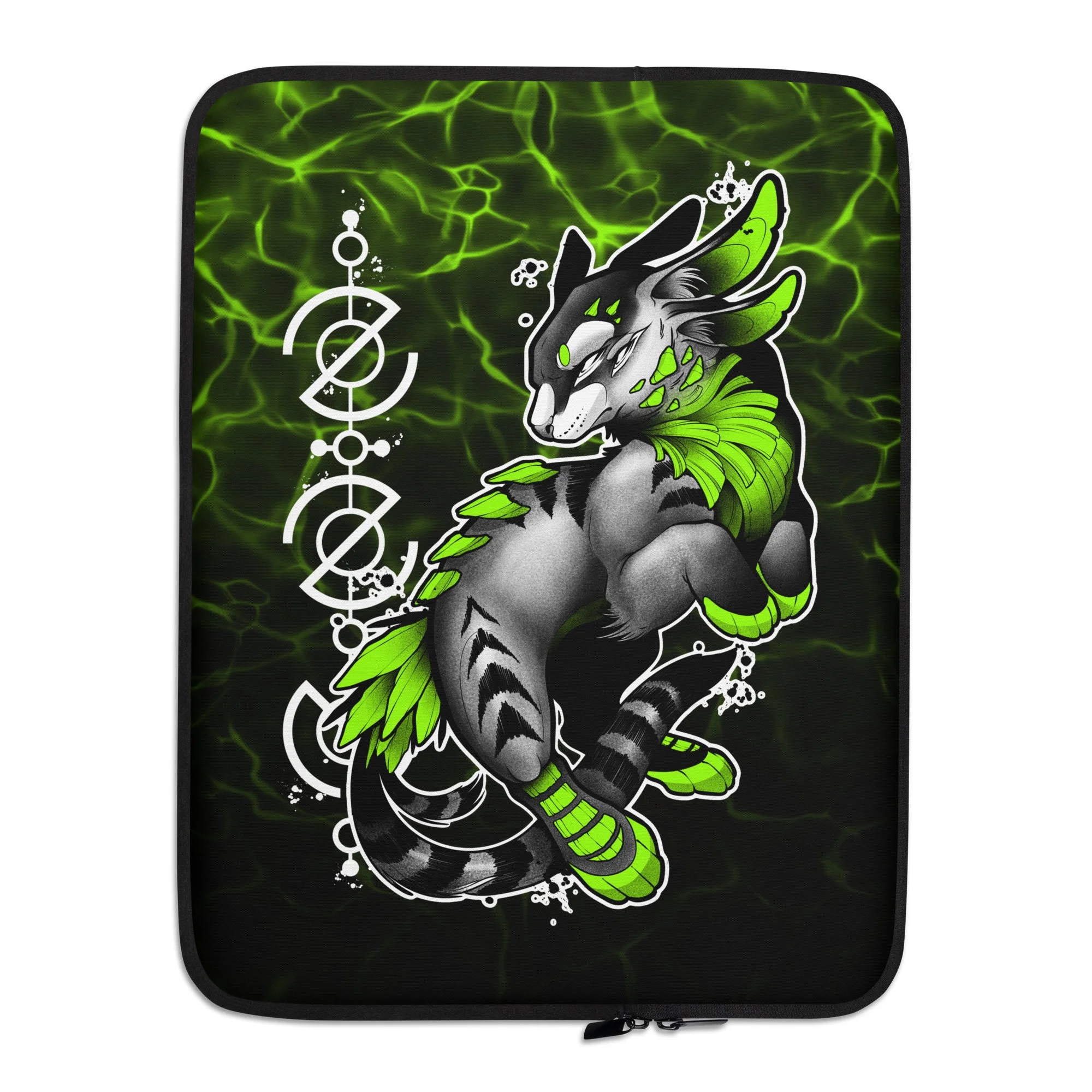 Genesis Laptop and Tablet Sleeve - Black and Green