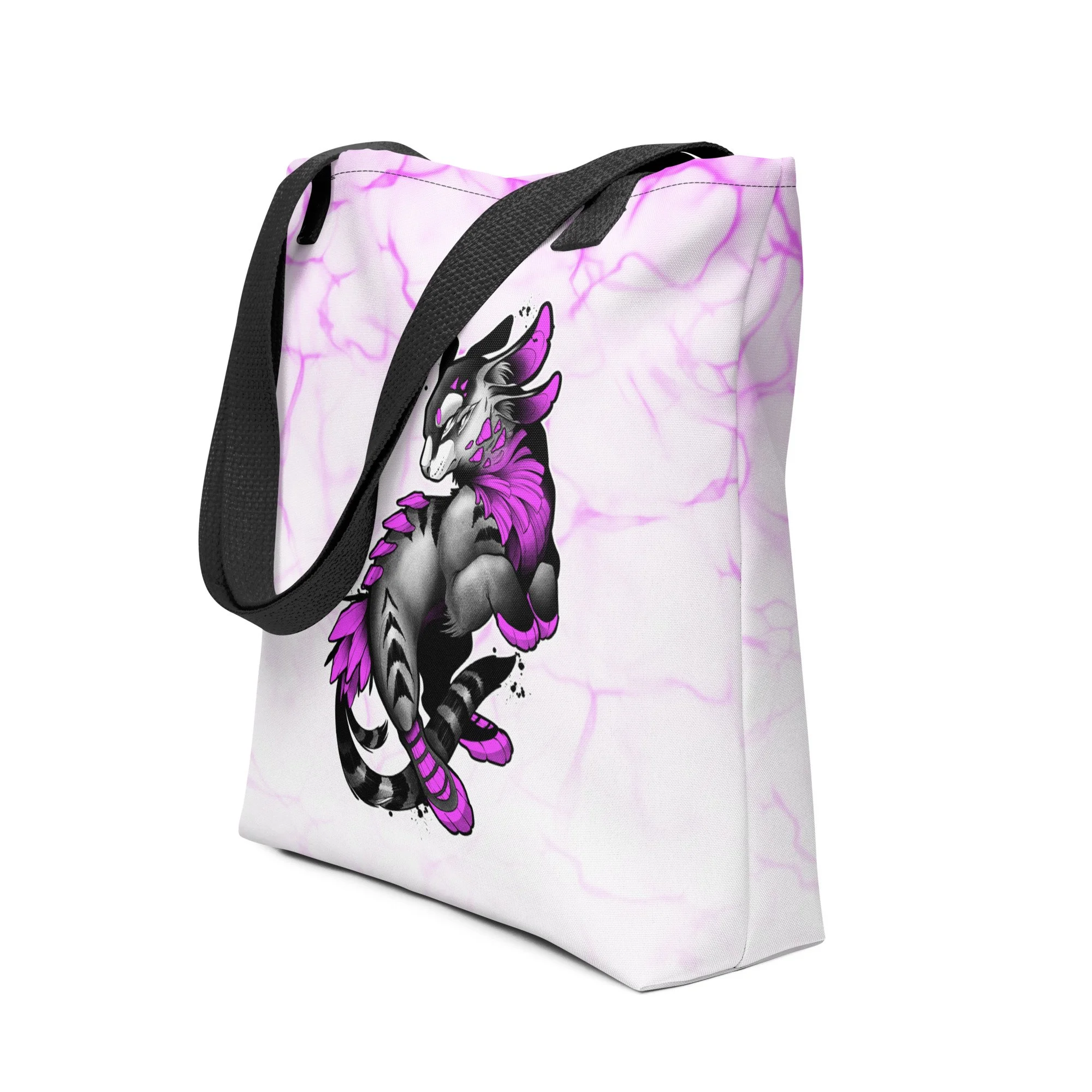 Genesis Tote Magenta on White