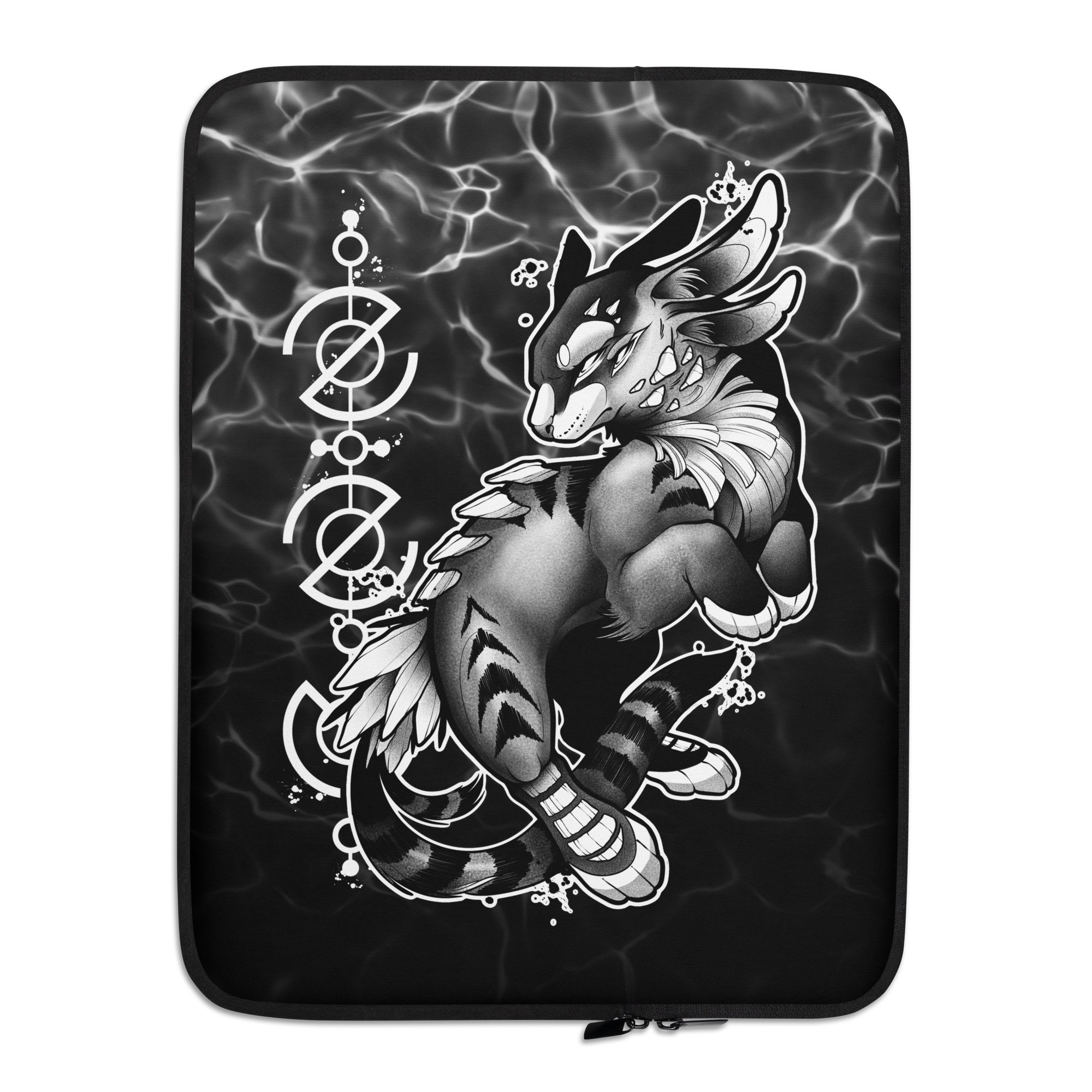 Genesis Laptop and Tablet Sleeve - Black and White