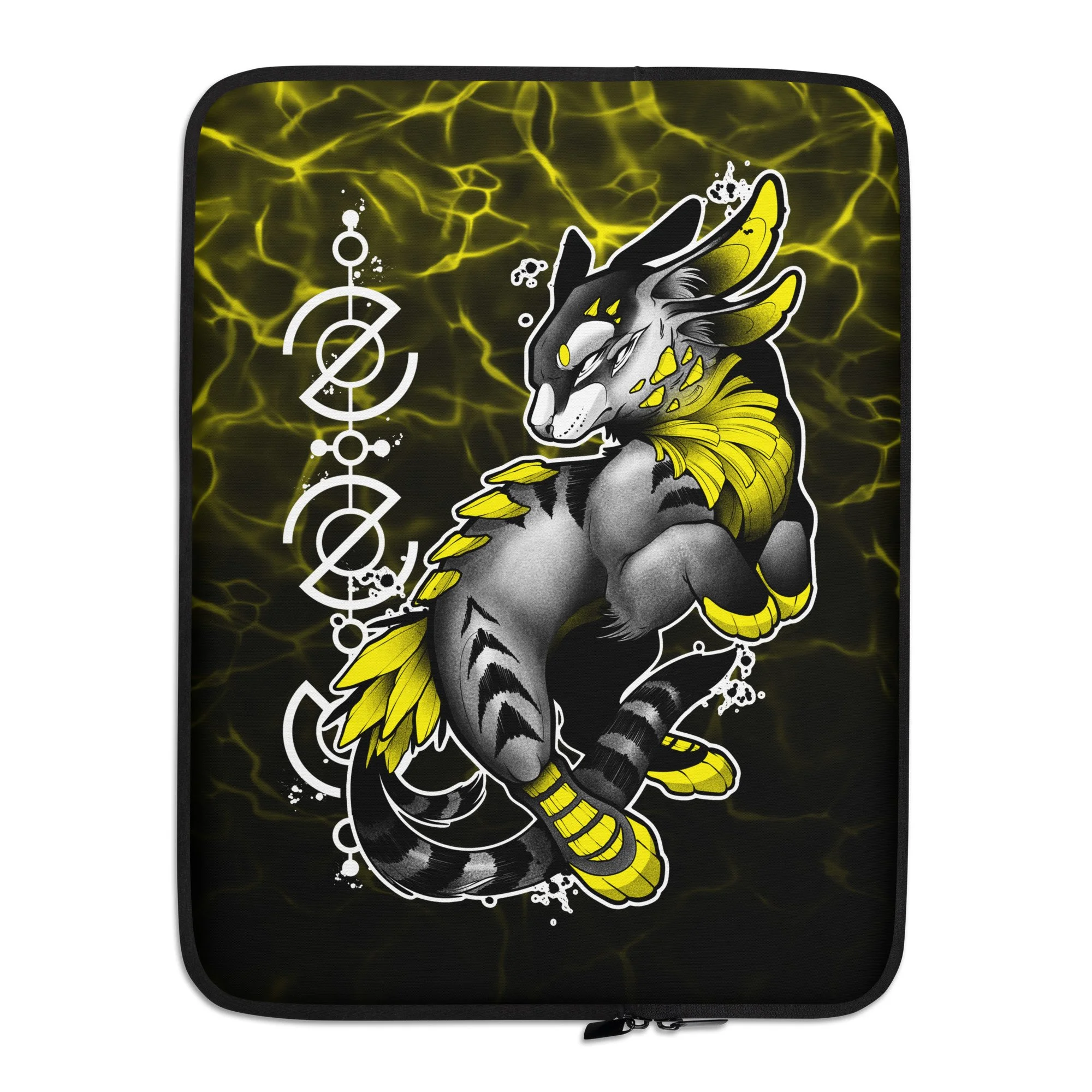 Genesis Laptop and Tablet Sleeve - Black and Yellow