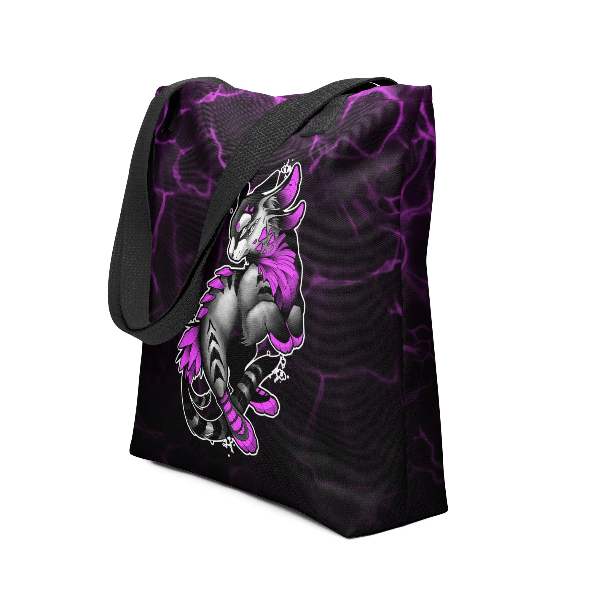 Genesis Tote Magenta on Black