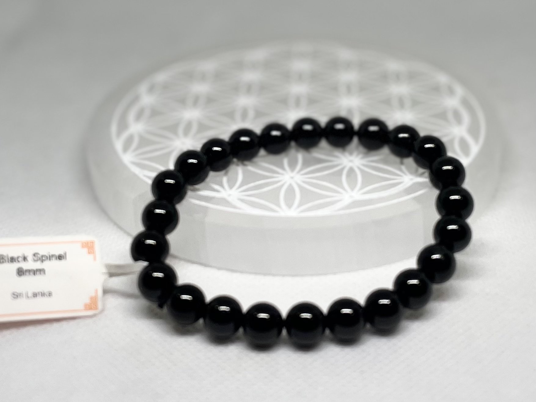 Bracelet en spinelle noir