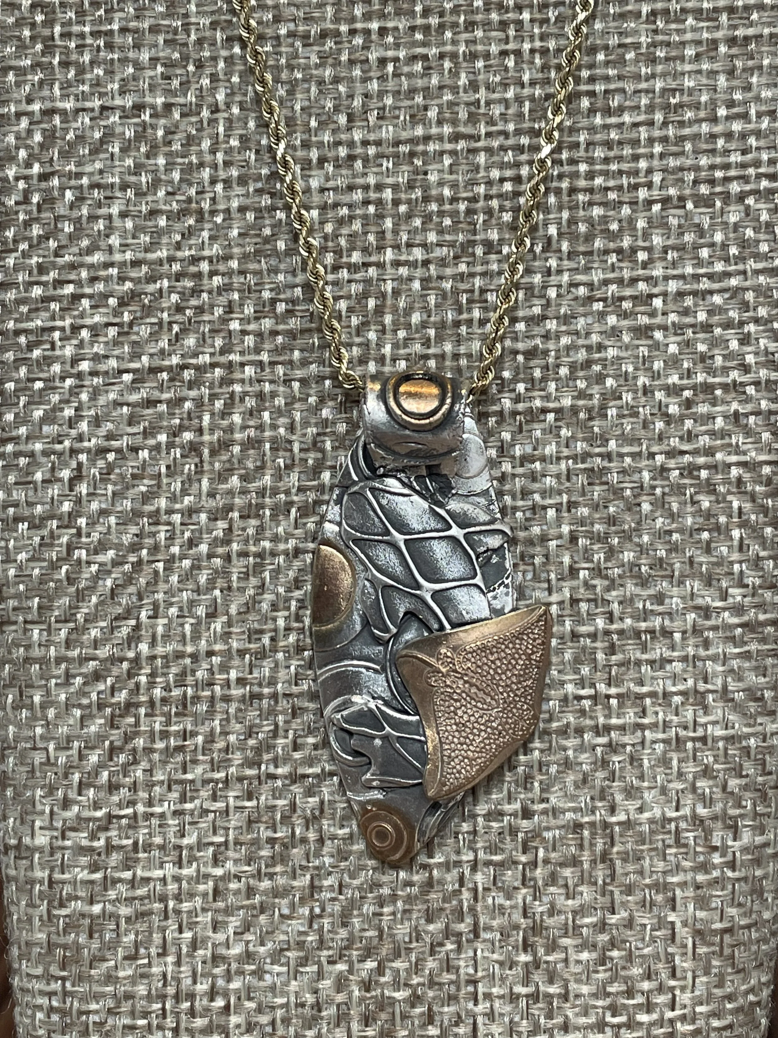 Golden Stingrays Necklace