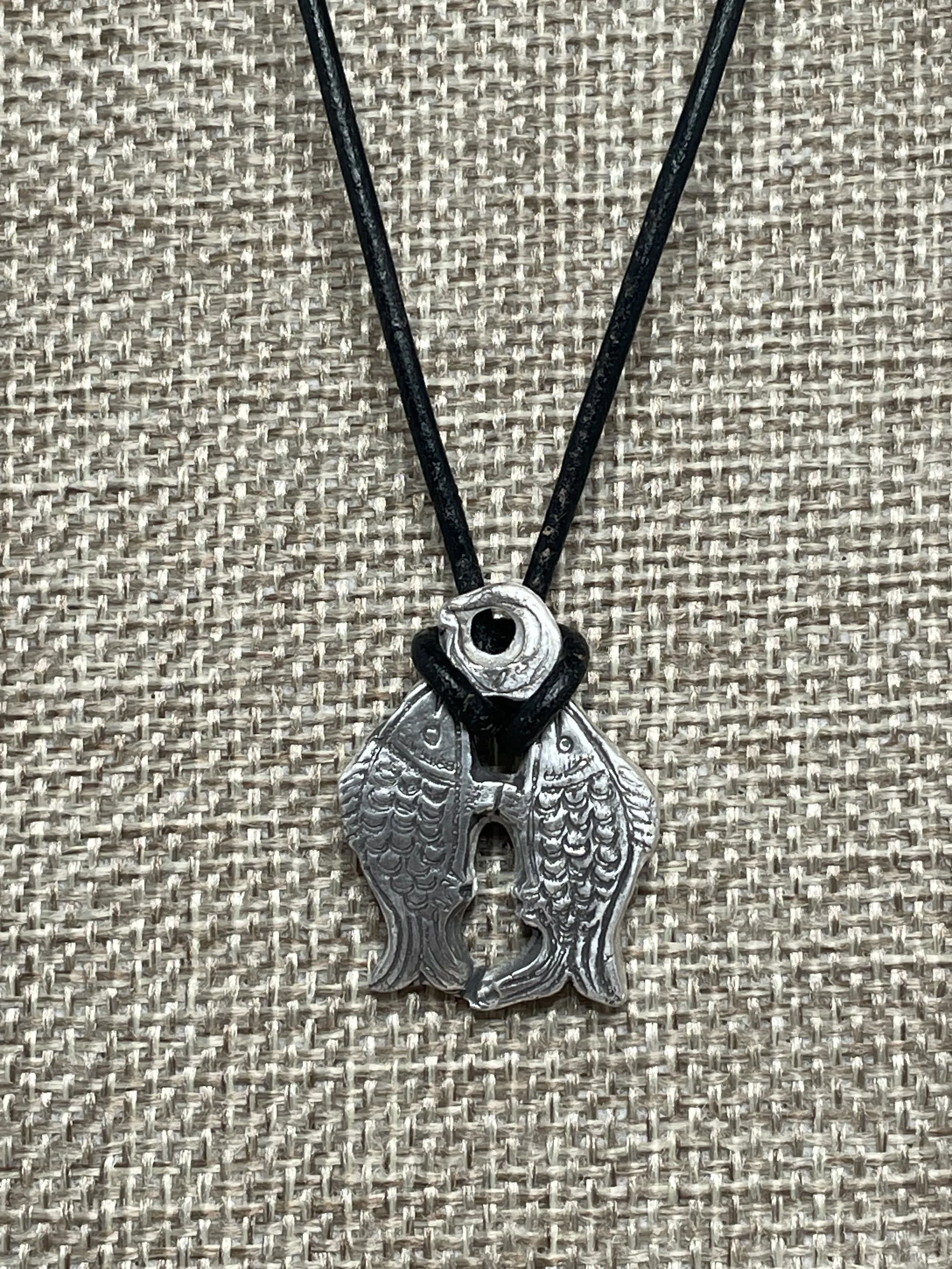 Abundance and Good Fortune Fine Silver Fish Necklace