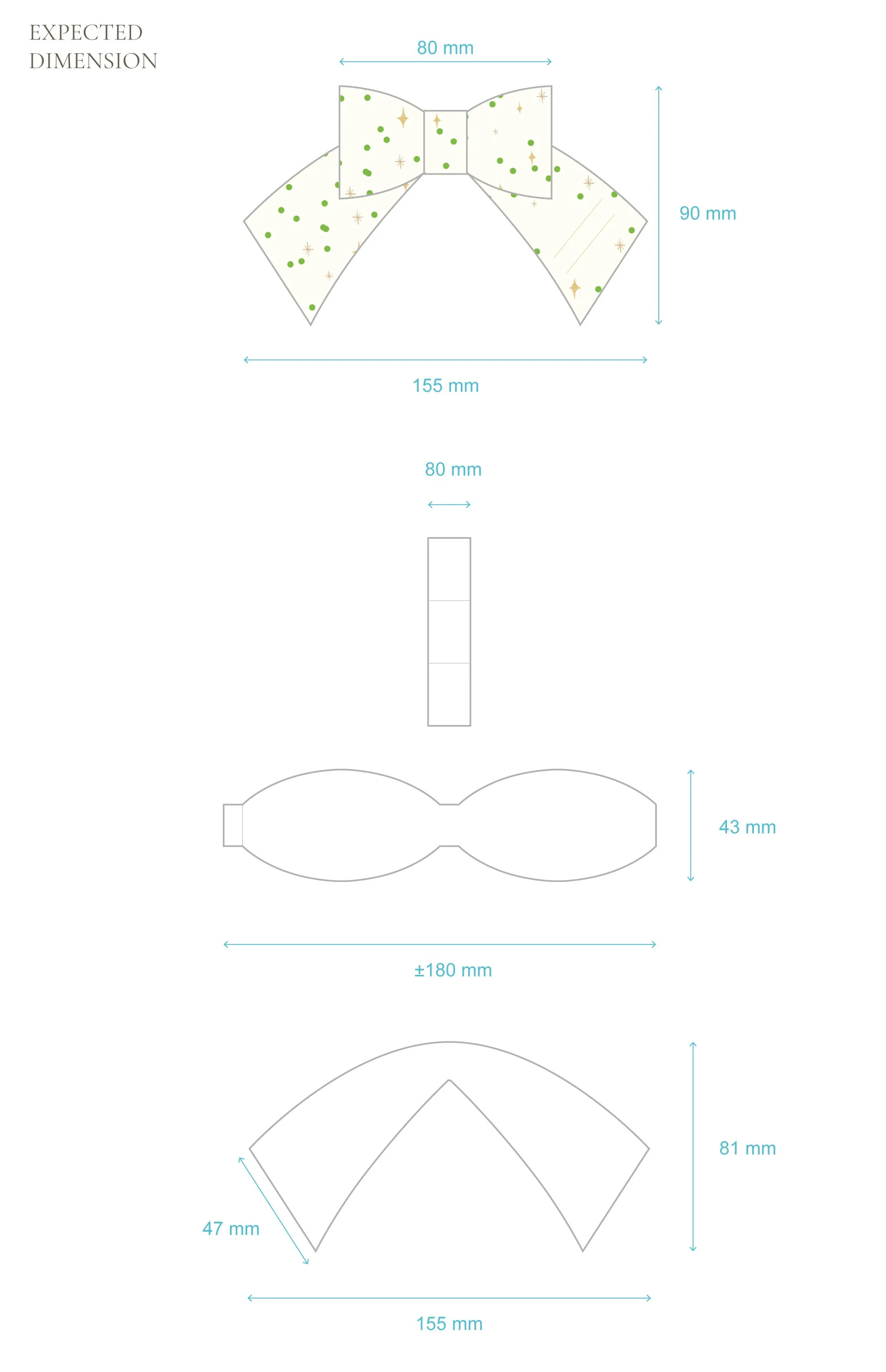 3D paper ribbon design for a holiday season packaging