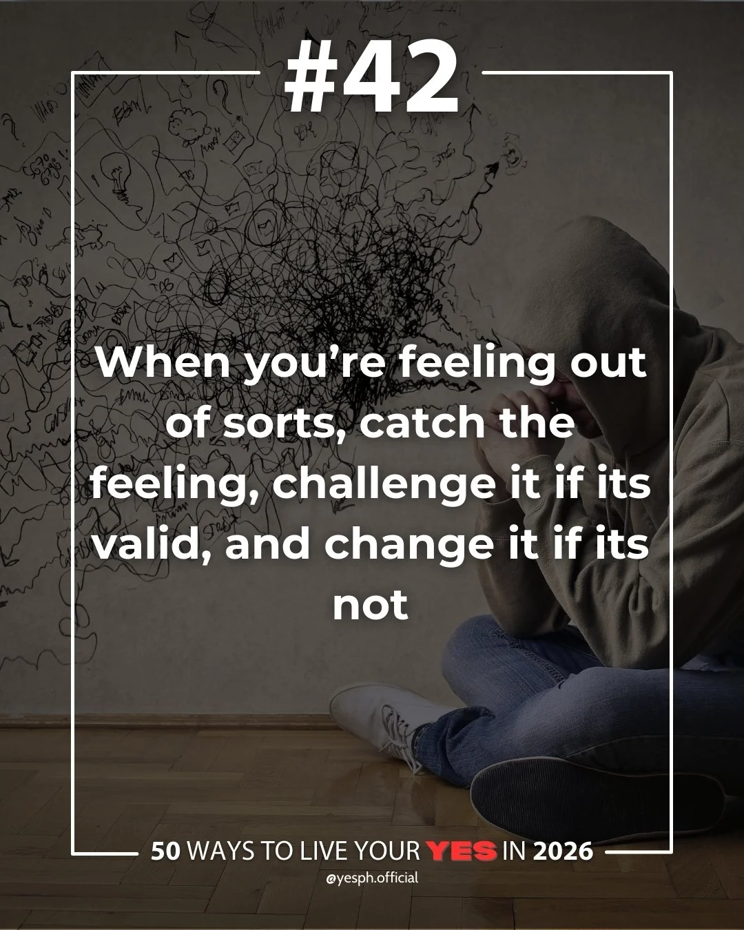 When you&rsquo;re feeling out of sorts, catch the feeling, challenge it if it&rsquo;s valid, and change it if it&rsquo;s not. 

Not every emotion tells the truth. Some feelings just need clarity and compassion.

The goal isn&rsquo;t to suppress emoti