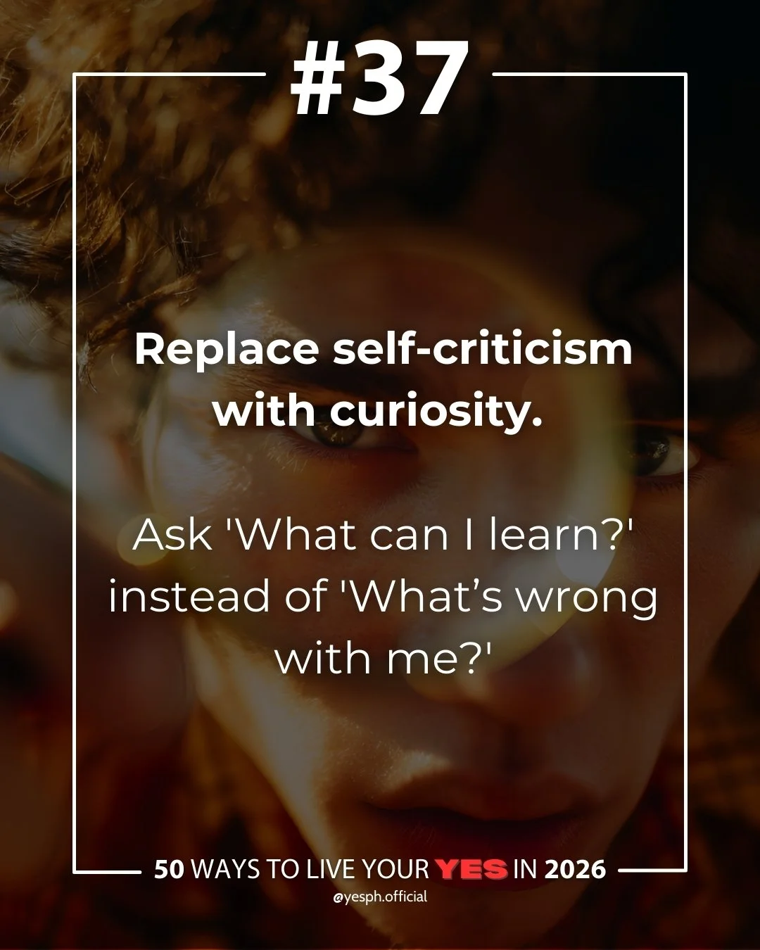 Replace self-criticism with curiosity. 💭

When things don&rsquo;t go as planned, skip the &ldquo;What&rsquo;s wrong with me?&rdquo; and ask &ldquo;What can I learn from this?&rdquo; instead.

Every challenge carries a lesson, and every lesson expand