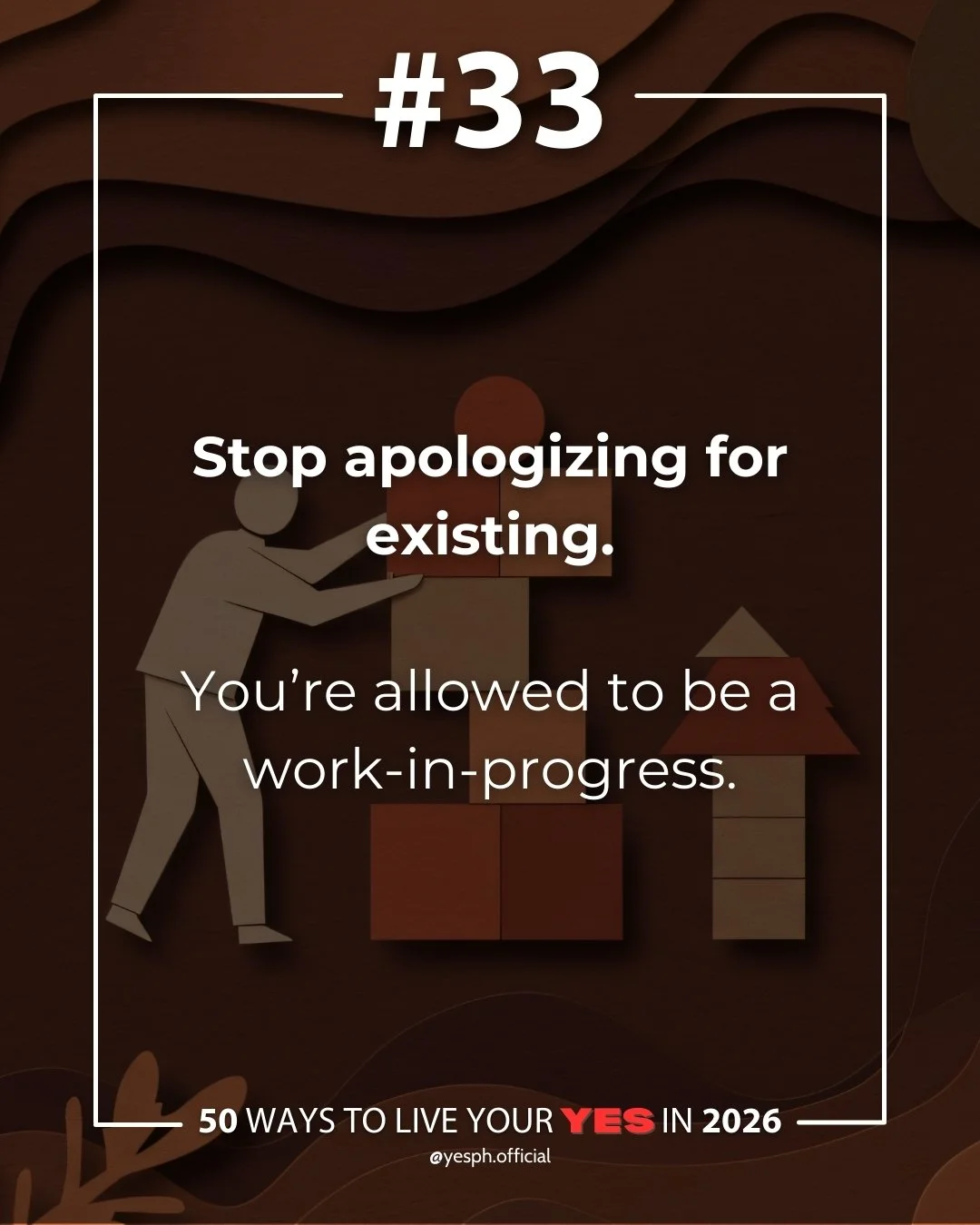 Stop apologizing for existing. 💫

You&rsquo;re allowed to be a work in progress - learning, healing, and figuring things out at your own pace.

You don&rsquo;t need to have it all together to be worthy of respect, love, or peace.

You&rsquo;re exact