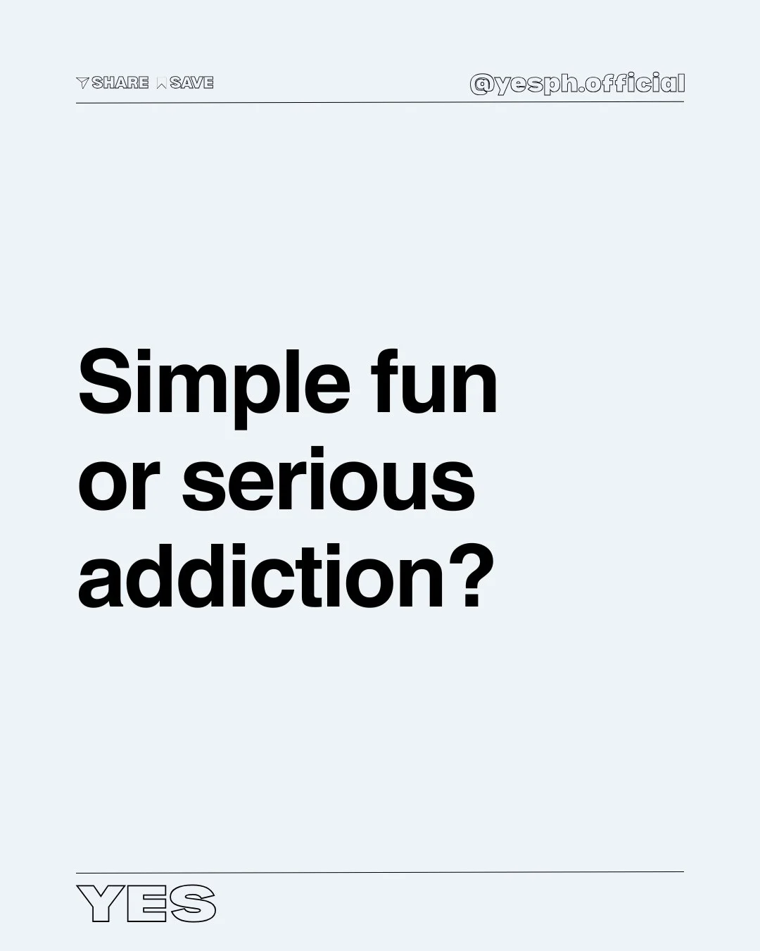 What starts as fun - gaming, scrolling, even &ldquo;harmless habits&rdquo; - can slowly turn into addiction.

With constant digital access, it&rsquo;s easy to lose control, affecting your focus, motivation, and mental well-being.

Stay aware. Not eve