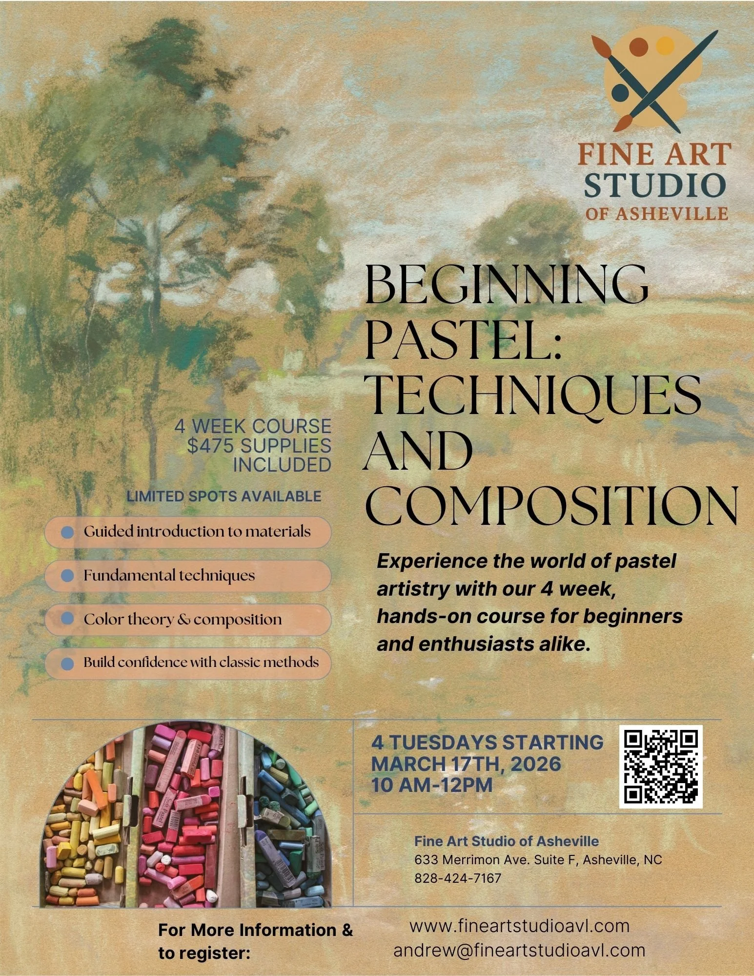 Beginning Pastel             $475/supplies included