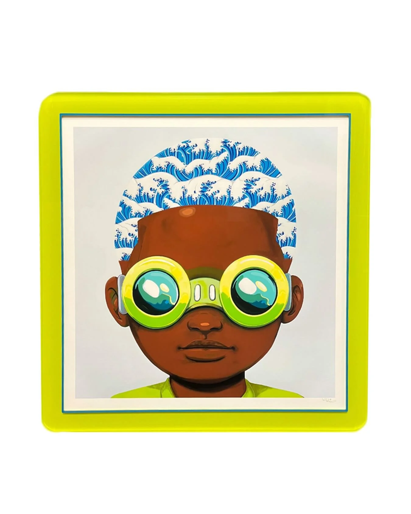 This @hebrubrantley piece is looking grand in an acrylic green frame with softened edges. We love the retro pop look with this imagery. Sure to be a showstopper wherever it is hung!
.
.
.
.
.

#customframing #customframes  #interiordesign #interiorde