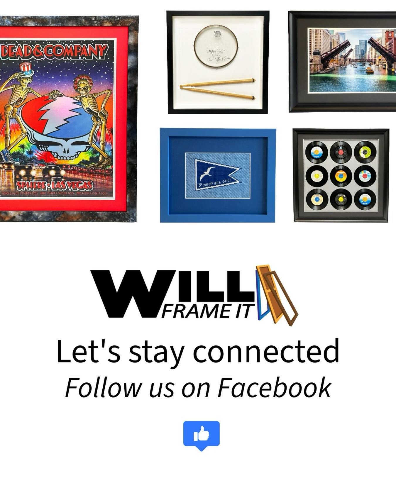 Hello friends! Fantastic news! We now have a Facebook page. If that is your preferred way to stay connected with the businesses you love you can follow our page today! Link is in our bio. 
.
.
.
#glenviewillinois #customframing #preservationframing #