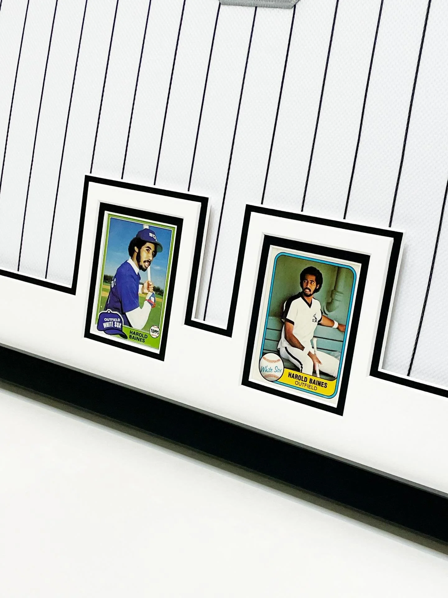 Sneak peek of a framed jersey. It&rsquo;s all in the details. 
.
.
.
.
.
#framedjersey #glenviewillinois #customframing #northshorechicago #preservationframing