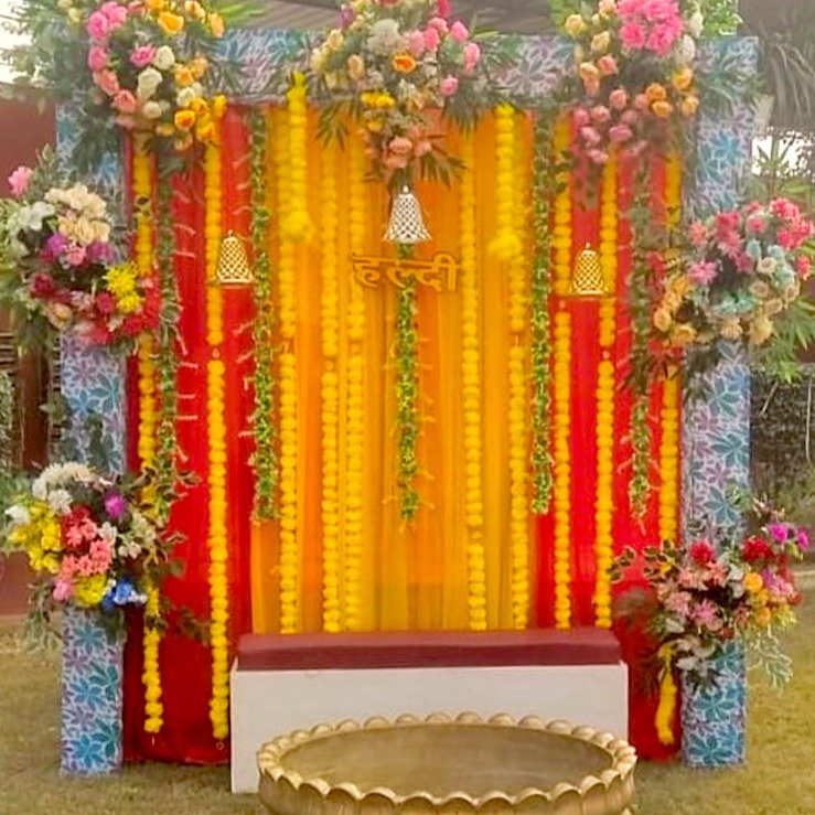 #HaldiDecor #WeddingDecorGoals #HaldiCeremonyVibes #YellowThemeDecor #IndianWeddingDecor #HaldiFunction #VibrantWeddingDecor #TraditionalHaldiSetup #WeddingVenueInspo #ColorfulHaldiCelebration #Maulshree #Muzaffarpur