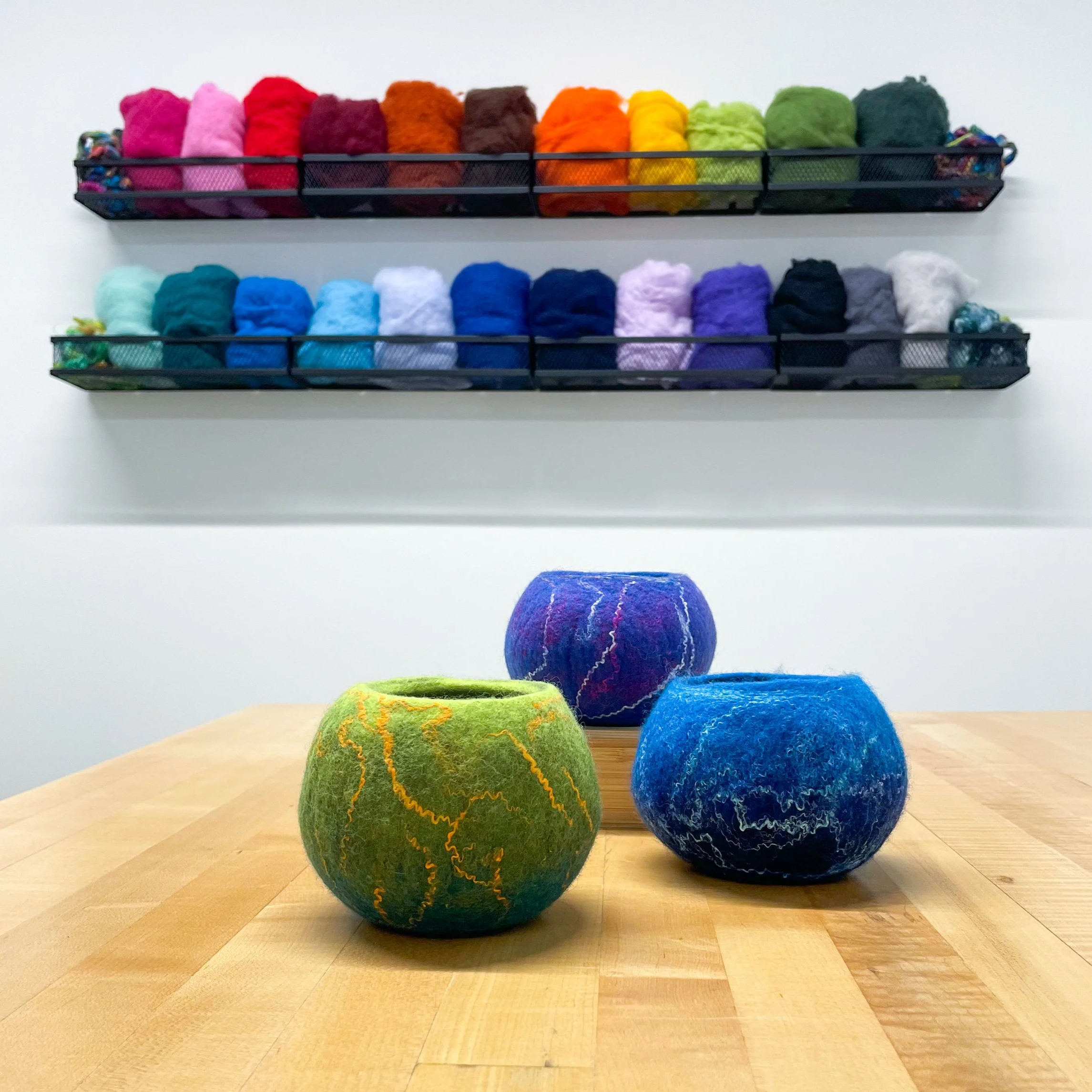 March 10: Wet-Felted Bowl Workshop: 10:30-2:00