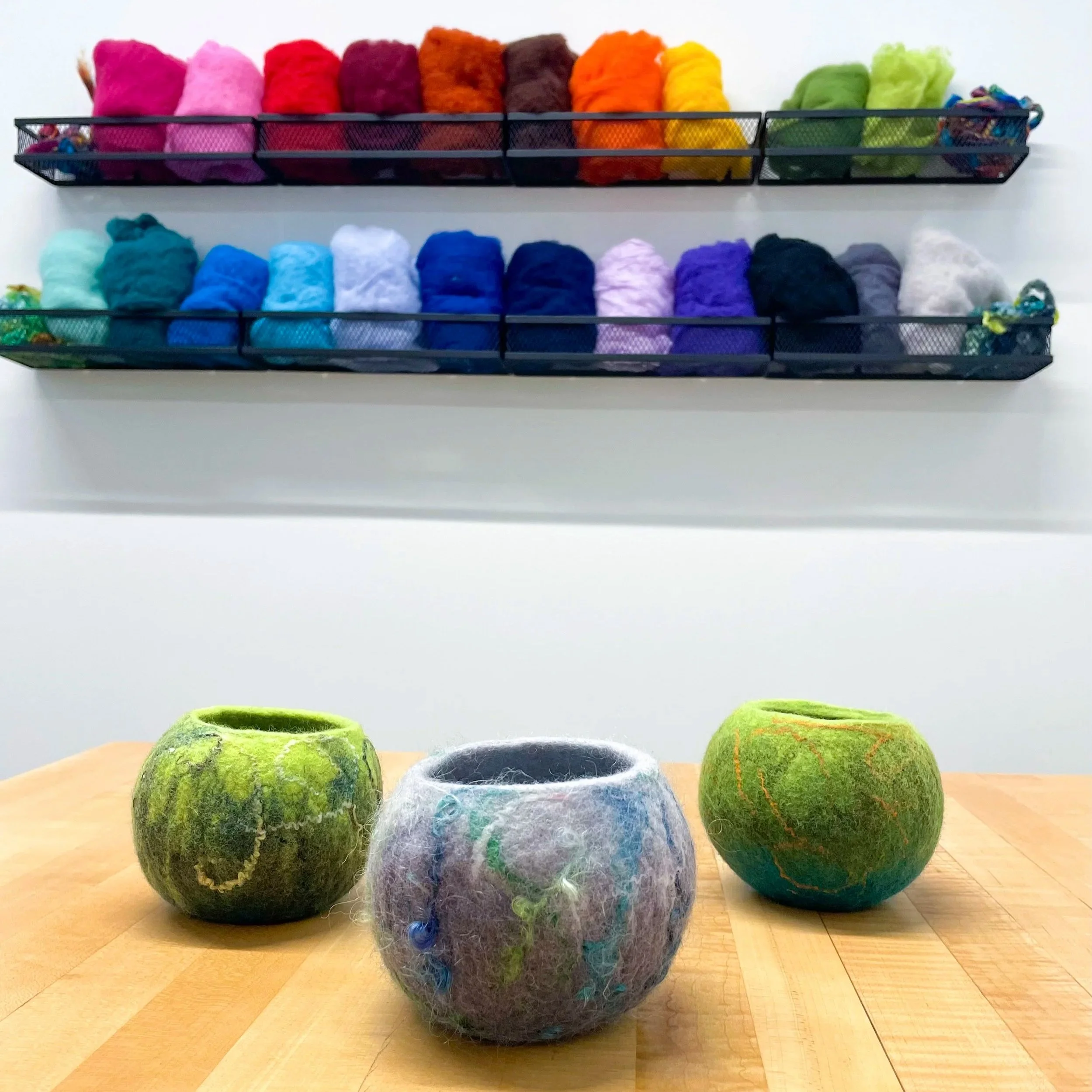March 10: Wet-Felted Bowl Workshop: 10:30-2:00