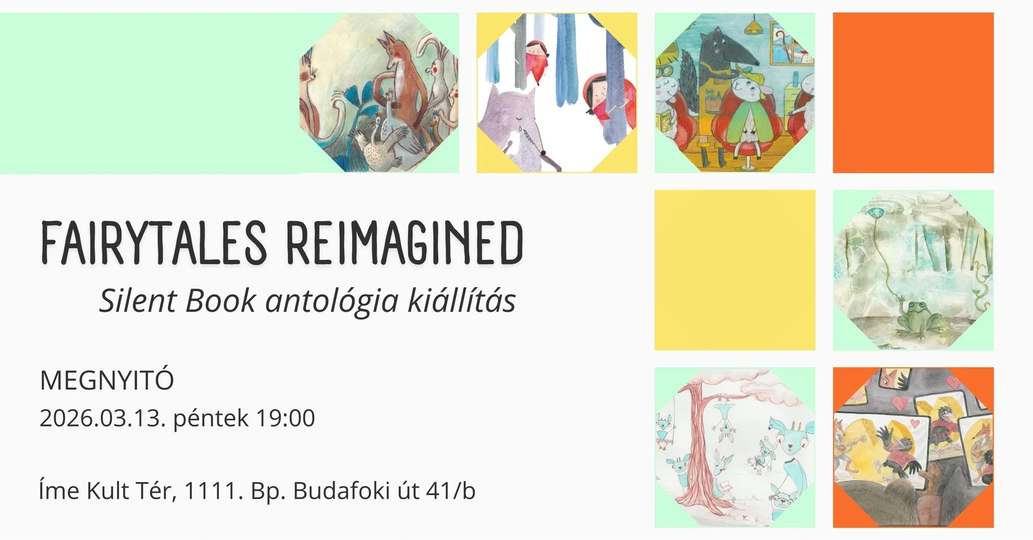 Fairytales Reimagined Silent Book antológia kiállítás