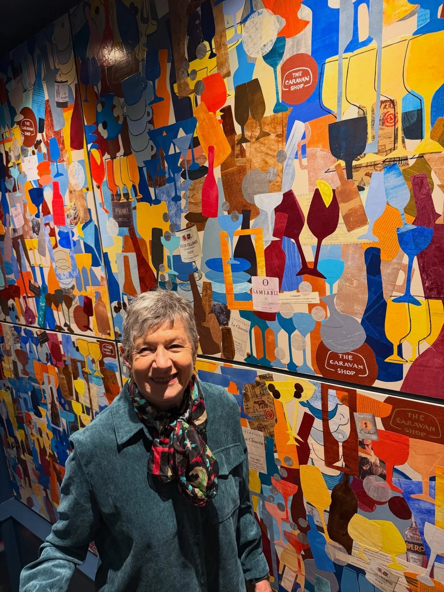 Some lovely photos of May with her mural.

We haven&rsquo;t asked @maybevart how long it took her to create it.
We&rsquo;re slightly scared of the answer and suspect we might owe her a lifetime of wine in The Caravan Shop.

It was so special seeing h