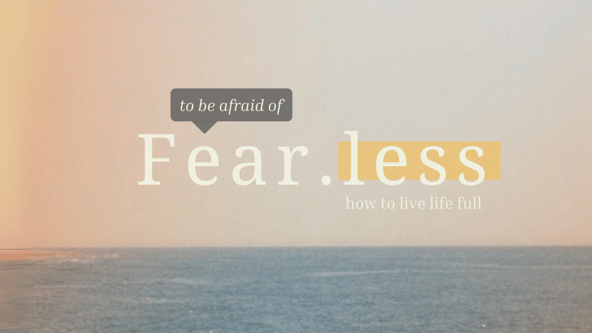 Anxiety to Hope - Fear.Less
