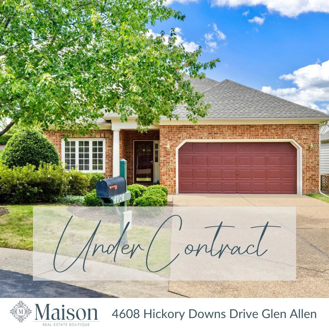 Congratulations to my seller for going under contract on this beautiful patio home! Excited for him to move to his next chapter! 

#listingagent #rvarealtor #rvarealestate #buyandsell #glenallen #firstfloorliving