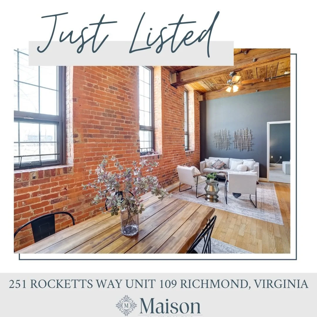 🔥 Just Listed in Rocketts Landing 🔥

Beautiful and cozy condo located in the historic and charming Cedar Works Building. This one features exposed brick walls, cedar beams and ceilings, and oversized windows that fill every room with natural light.