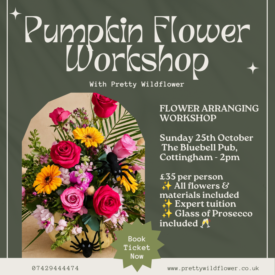 Floral Pumpkin Workshop - Bluebell Pub, Cottingham - 2pm