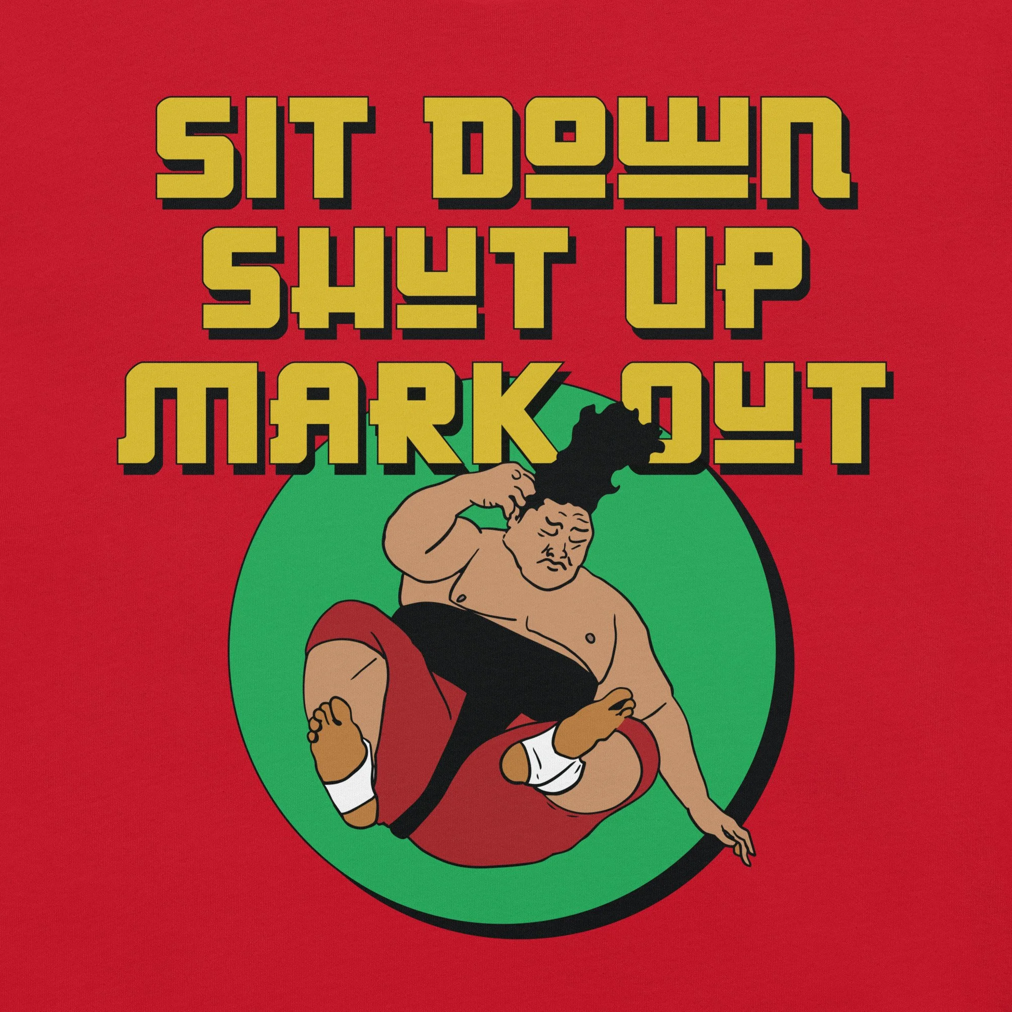 Sit Down Shut Up Mark Out Logo Tee - Unisex
