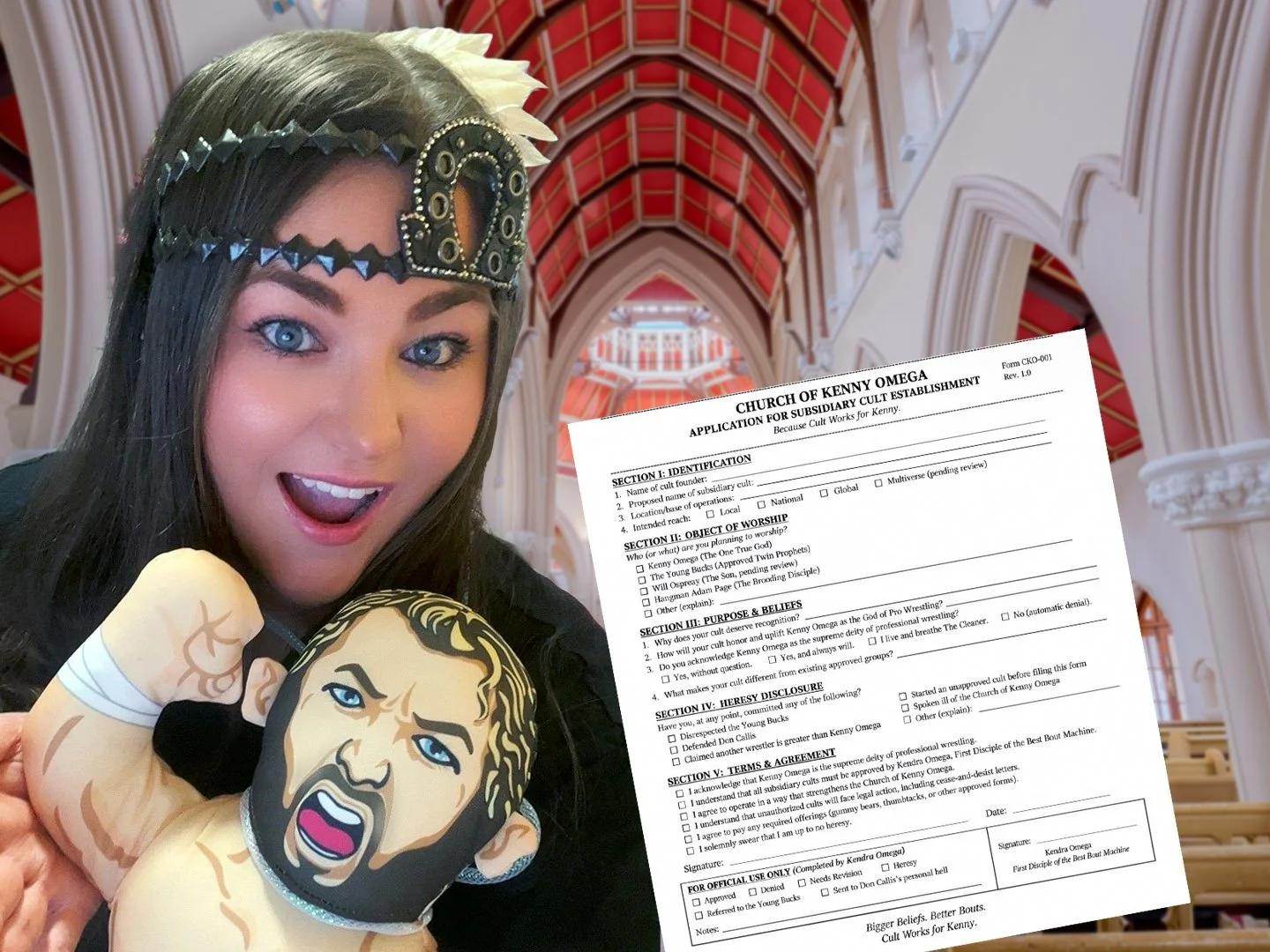 Starting a Wrestling Cult? Please Submit the Proper Paperwork.
