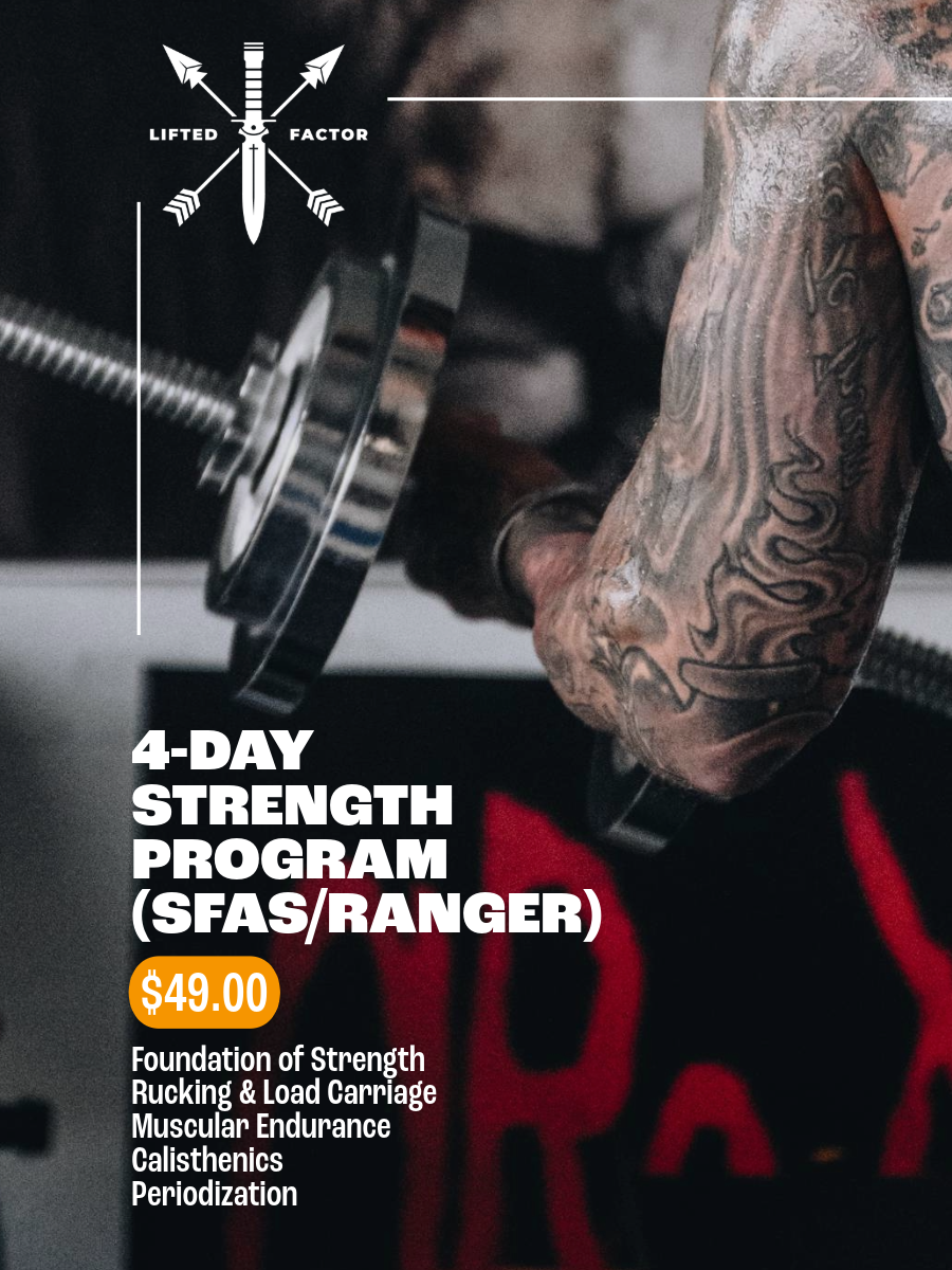 LIFTED FACTOR - 4 DAY SFAS RANGER STRENGHT & CONDITIONING PROGRAM