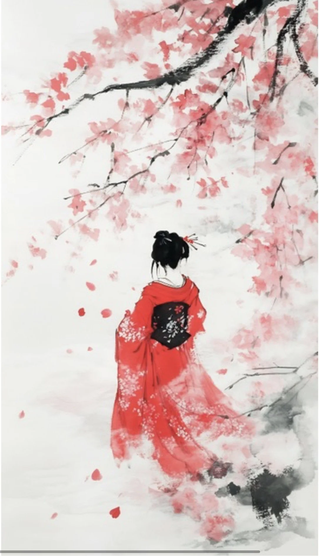 Sushi & Salad St Ives coming soon Japanese cherry blossom artwork
